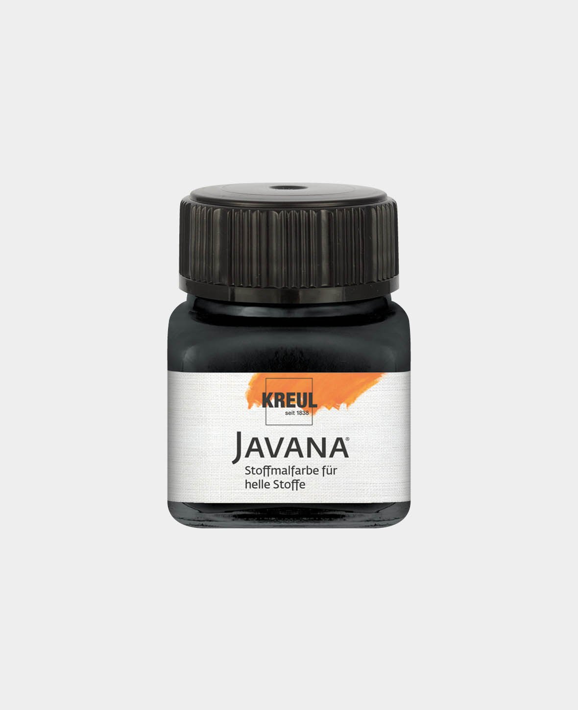 KREUL Javana Stoffmalfarbe für helle Stoffe Schwarz 20 ml