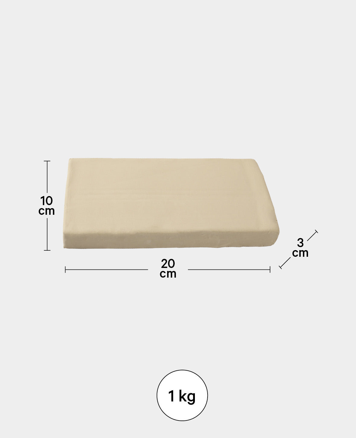 SIO-2 PLUS® Ton, 1 kg, Weiss, 1 Stk.