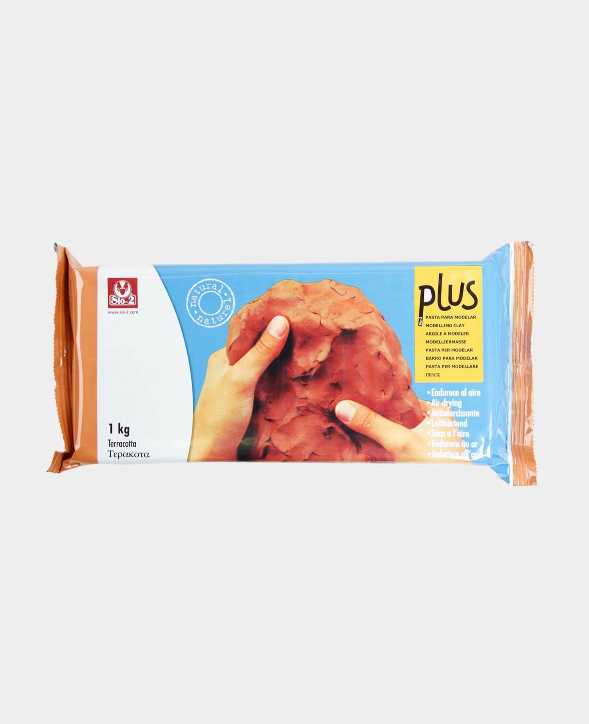 SIO-2 PLUS® Ton terracotta, 1 kg, Braun, 1 Stk.