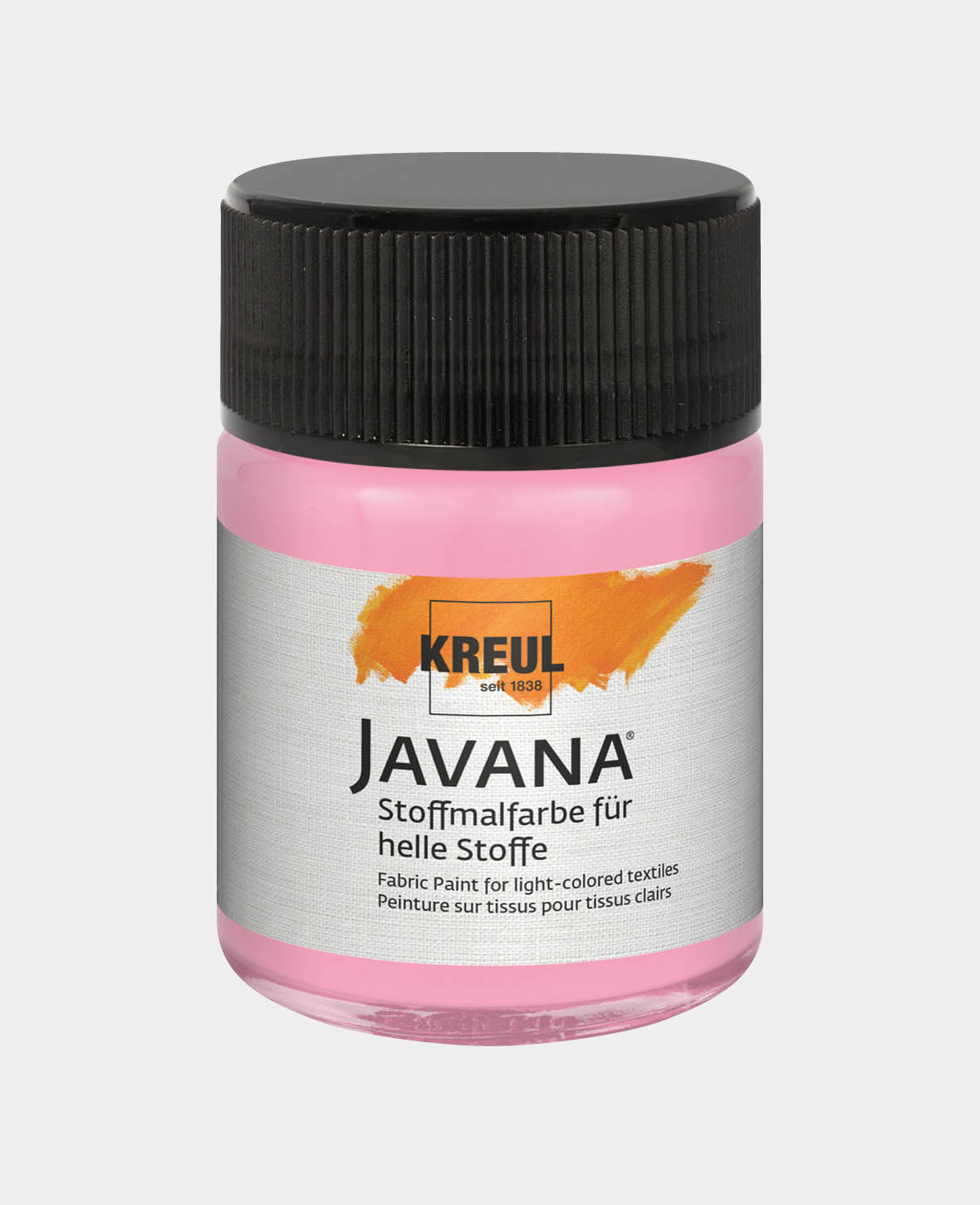 KREUL Javana Stoffmalfarbe für helle Stoffe Leuchtrosa 50 ml