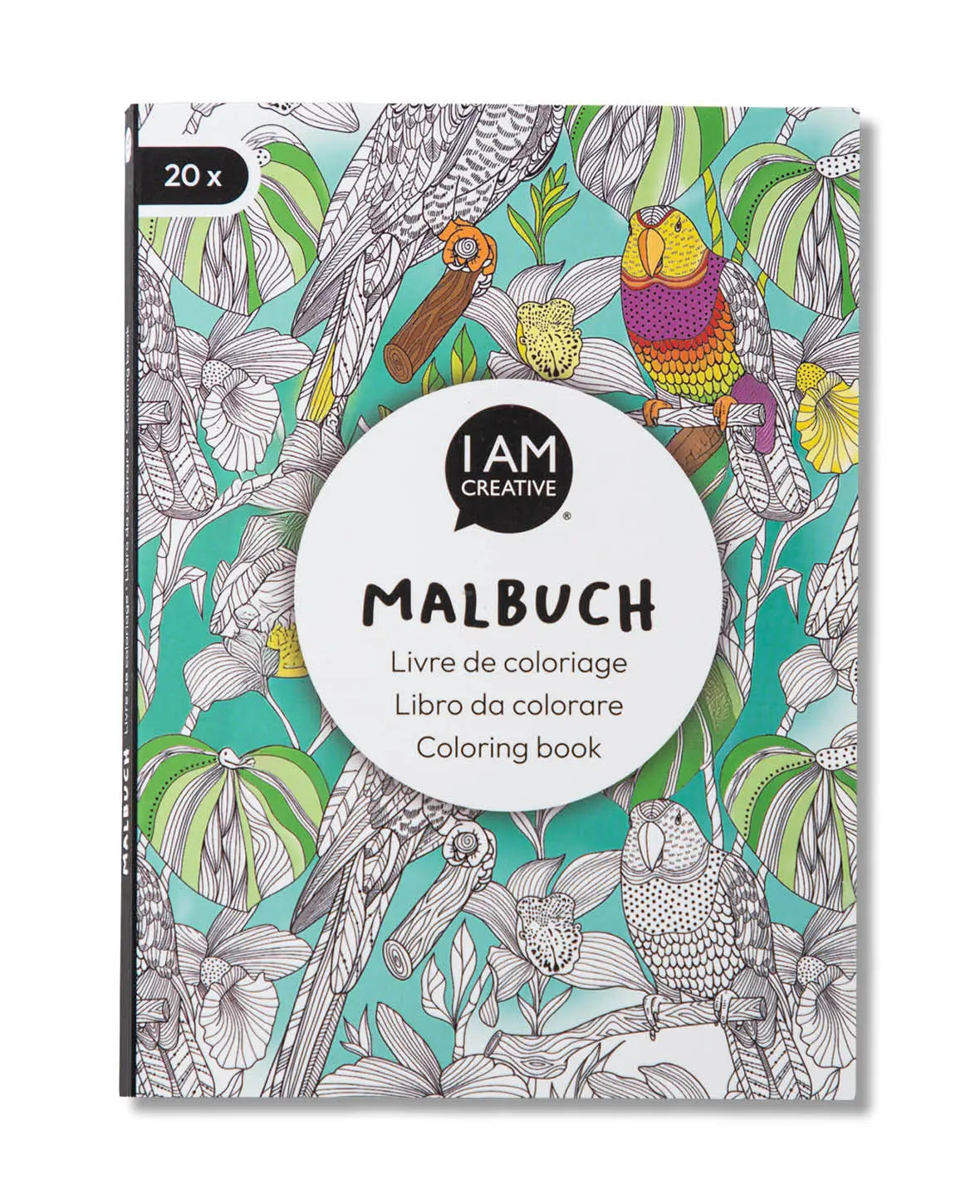 Ausmalbuch Natur aus FSC-Papier, 10.5 × 14.5 cm, 20 Seiten