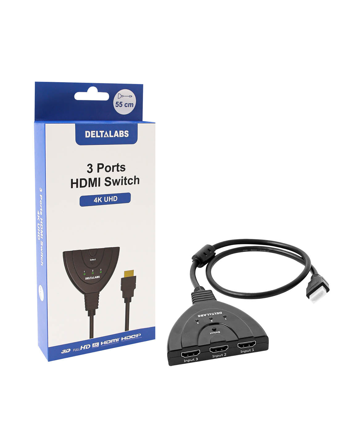 HDMI-Switch Kabel, 4K UHD