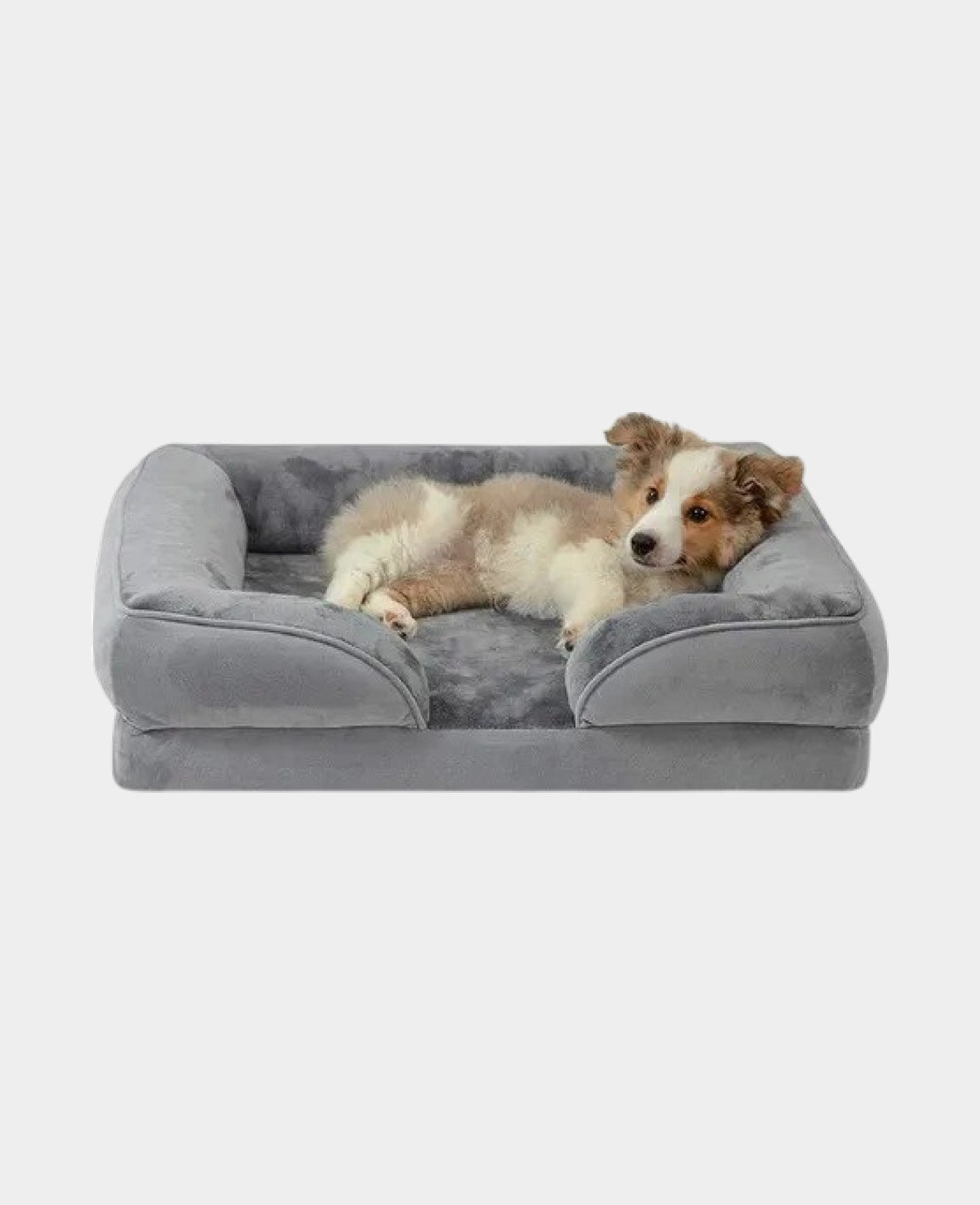 Memory Foam Hunde Bett Ergonomisches Hundesofa, 70x58cm - Grau