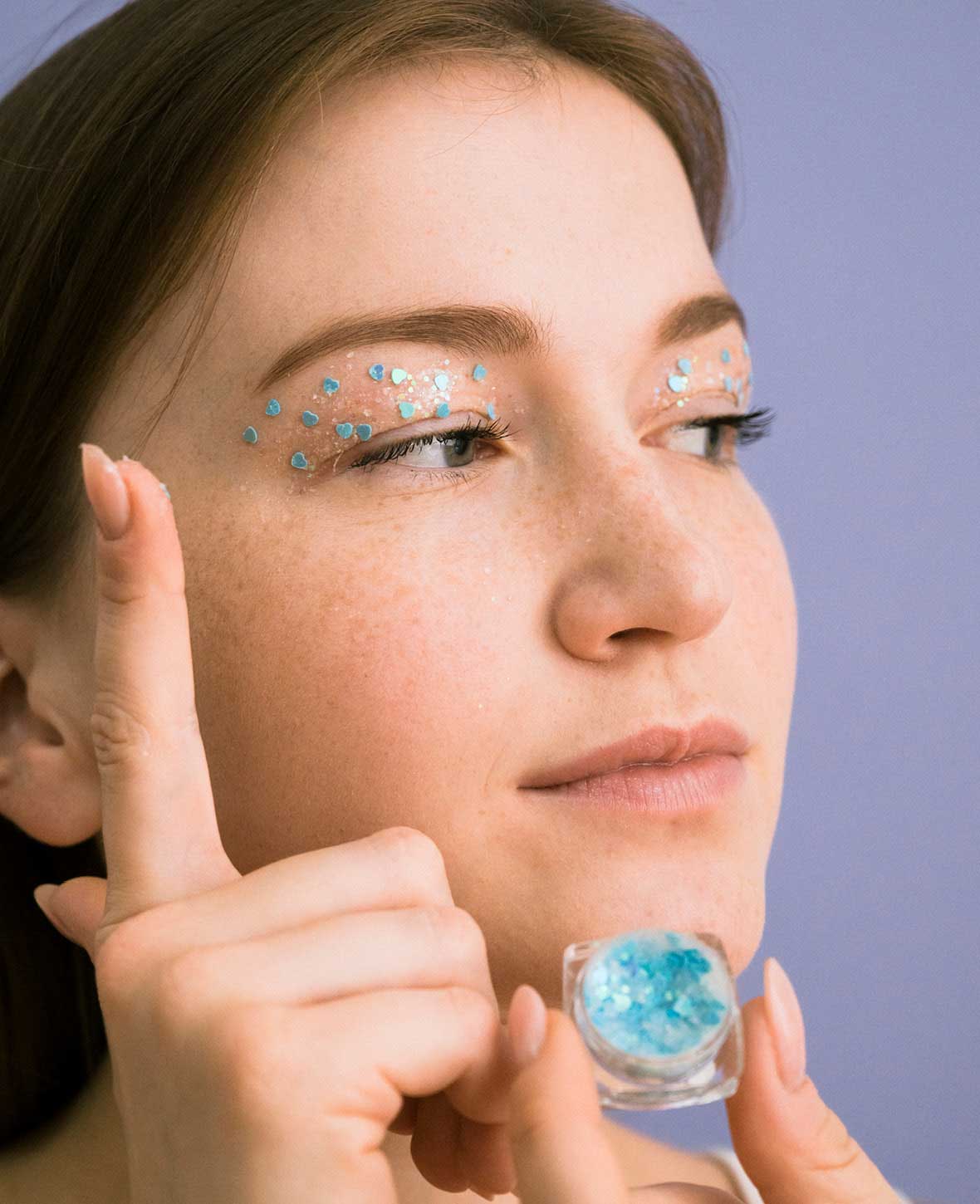 Holographic Festival Face / Body Glitter Self-Adhesive, 6 pcs.