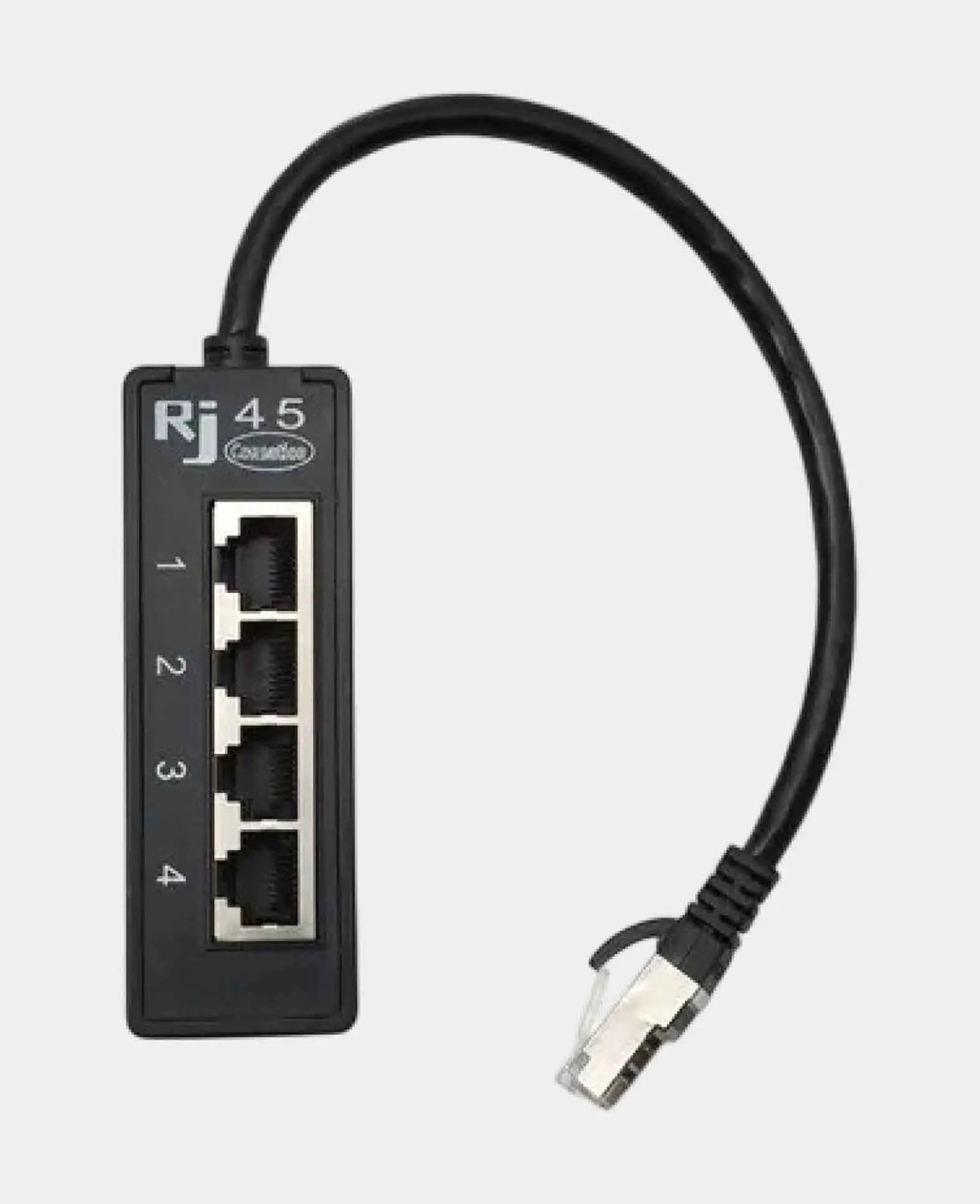 4-fach Ethernet LAN RJ45 Netzwerk Adapter Splitter Cat7 / Cat6 / Cat5