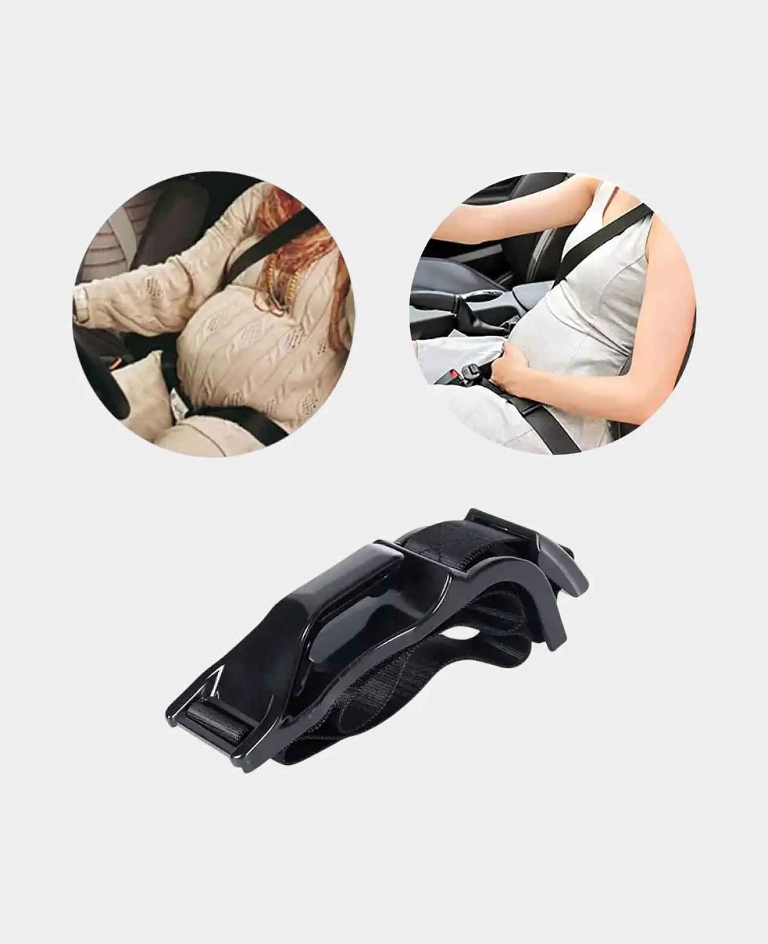 Universal Schwangerschafts Auto Gurt Baby Bauch - Schwarz