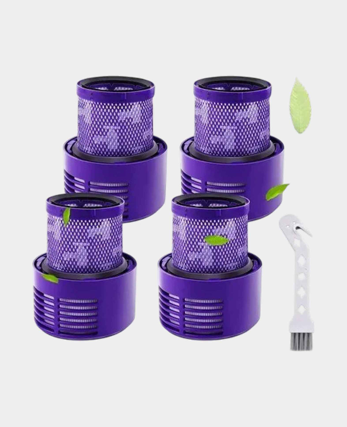 (5-tlg. Set) Ersatz Hepa Filter für Dyson Staubsauger V10 / SV12 - Violett