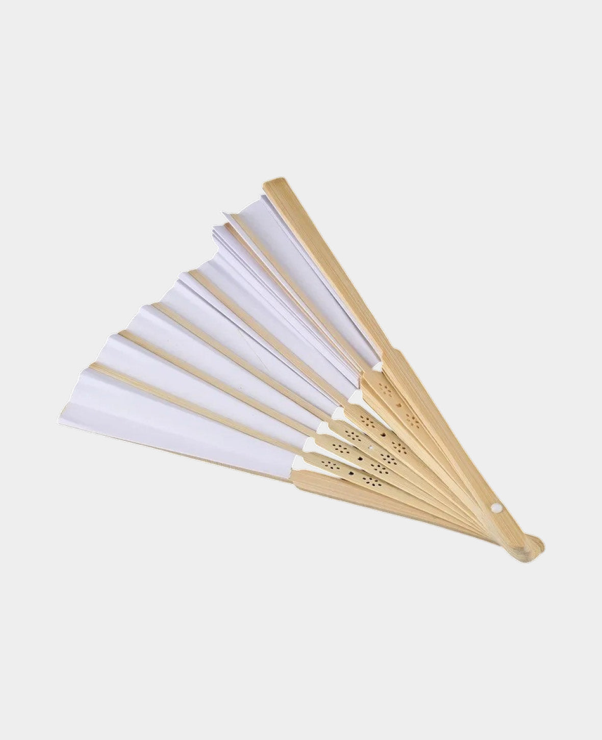 Papier Fächer Faltbare Hochzeit Deko - Grün / Braun, 10 Stk.