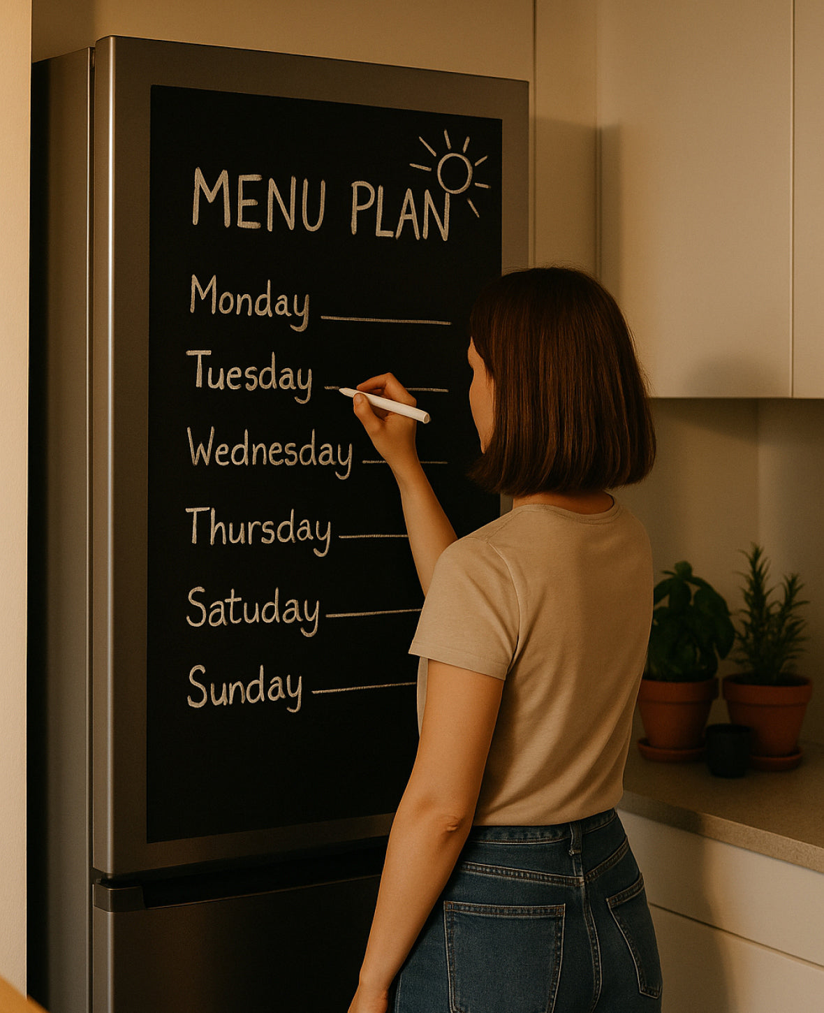 Selbstklebende Wandtafel Folie Black Board Sticker, 90x200cm
