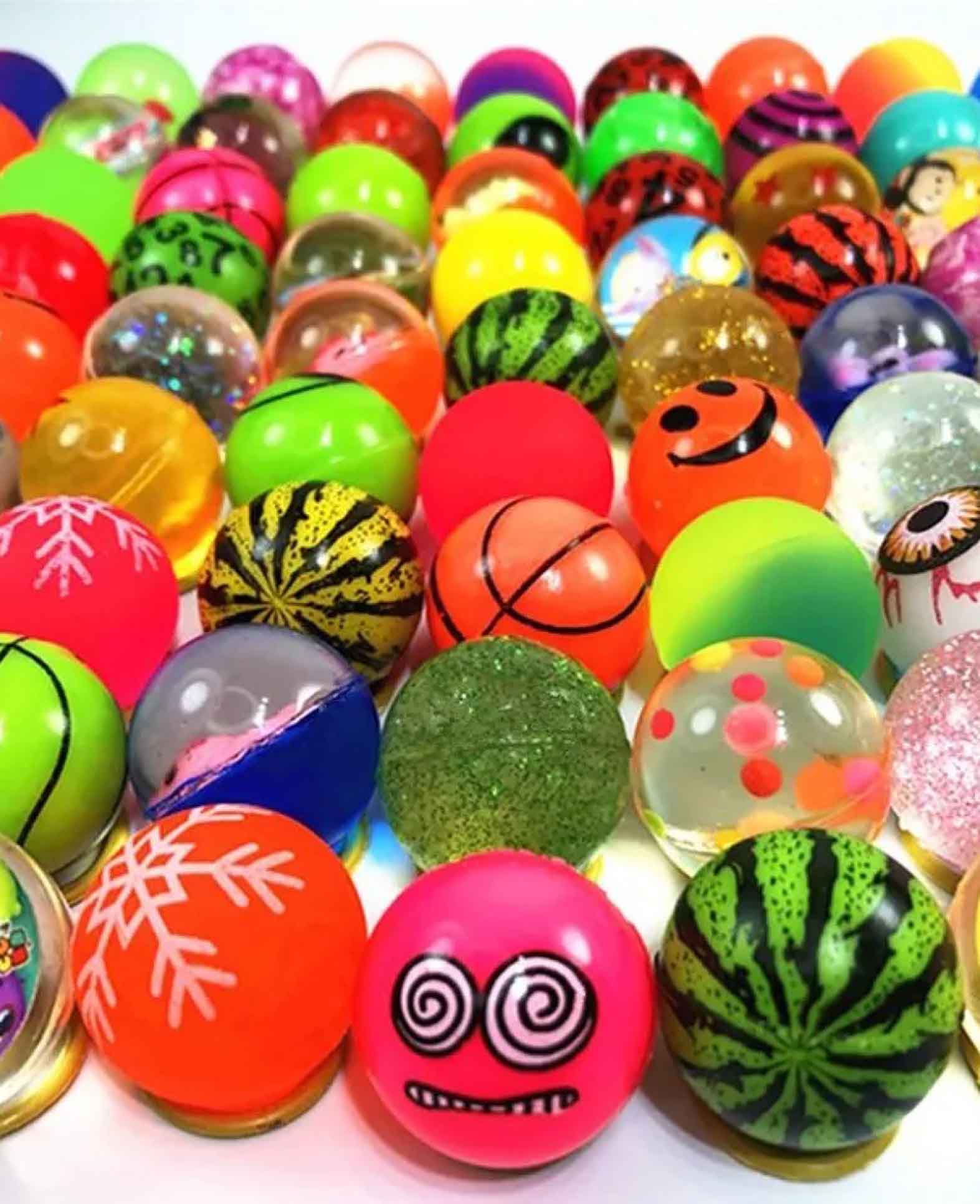 Gummi Ball Bouncing Hüpfball Spielzeug Mitgebsel Flummi, Ø25mm, 100 Stk.