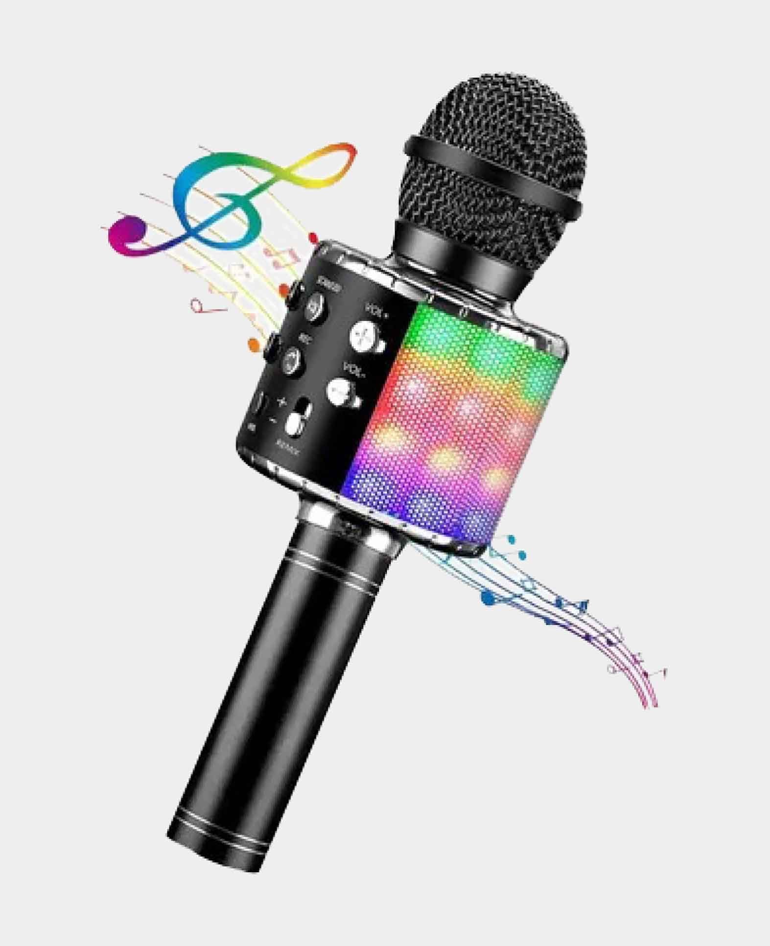 Karaoke Mikrofon mit Bluetooth / AUX / TF-Karte und integriertem Lauts