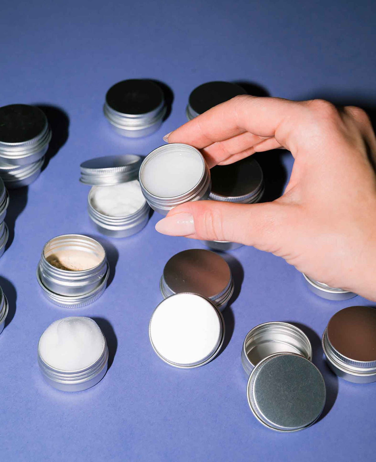 Nachfüllbarer Aluminium Kosmetik Behälter, 10 g - Silber, 20 Stk.