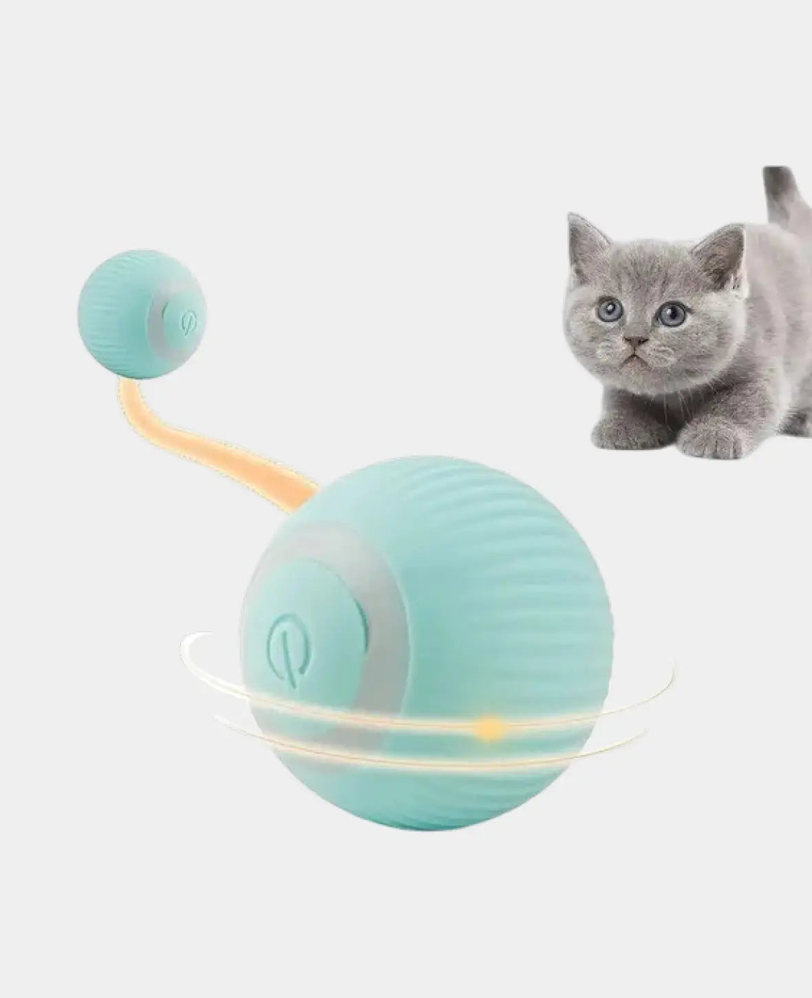 USB Katzen Spielzeug Rollender Spielball - Blau / Rosa, Ø43mm, 2 Stk.