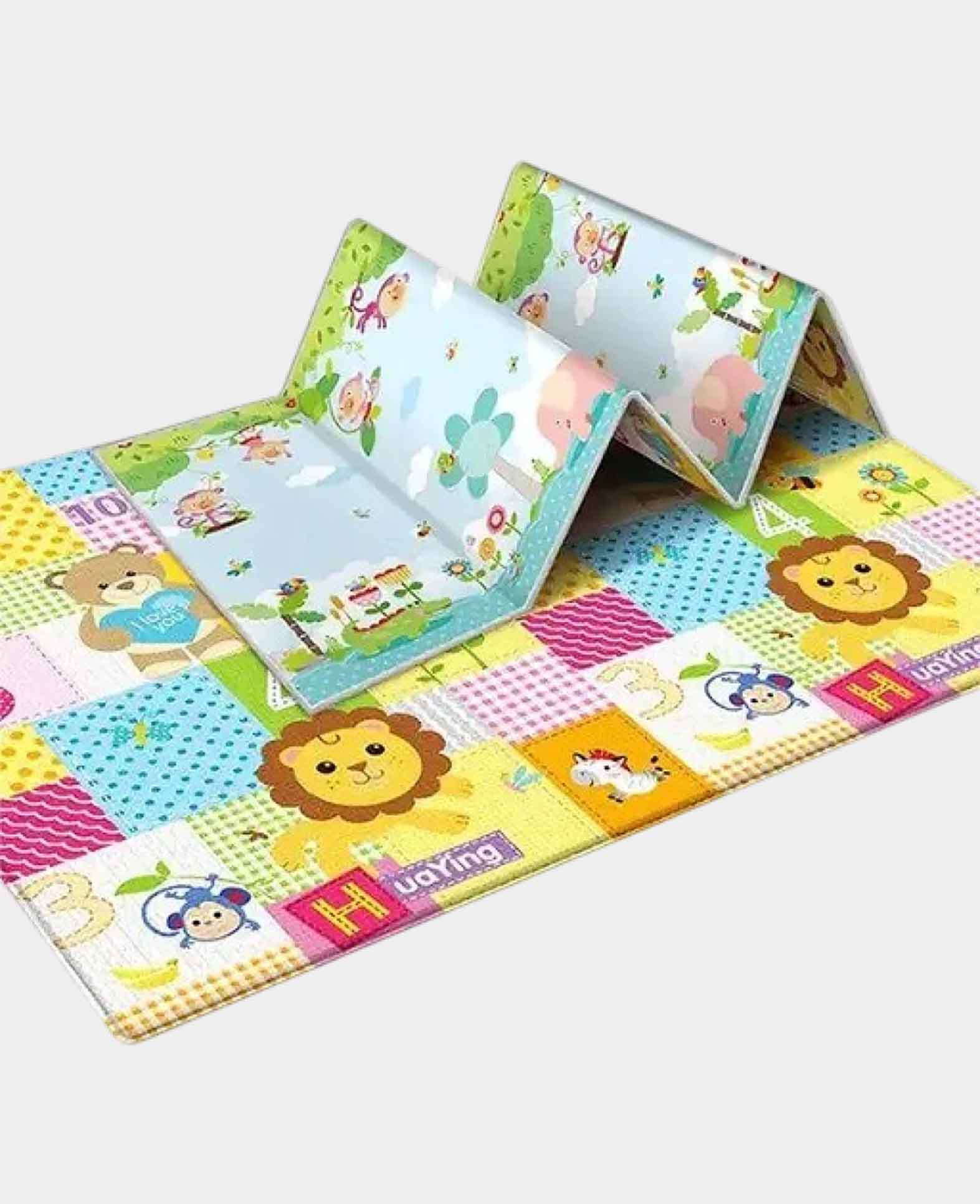 Faltbare Schaumstoff Spielmatte Doppelseitiger - Bunt, 180x100cm