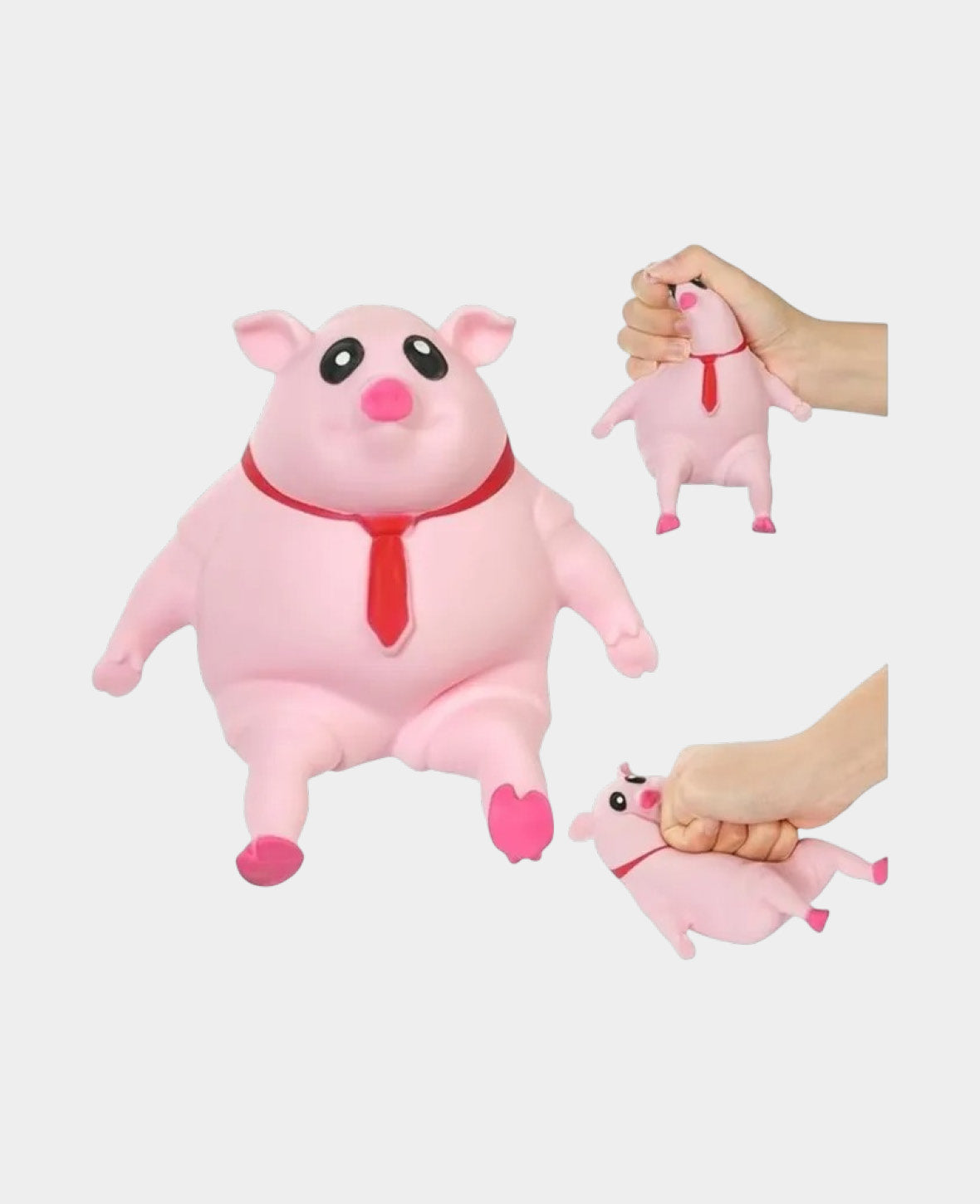 Anti Stress Knautsch Schwein Squeeze Spielzeug Squishy Pig - Rosa, 14.5x10cm