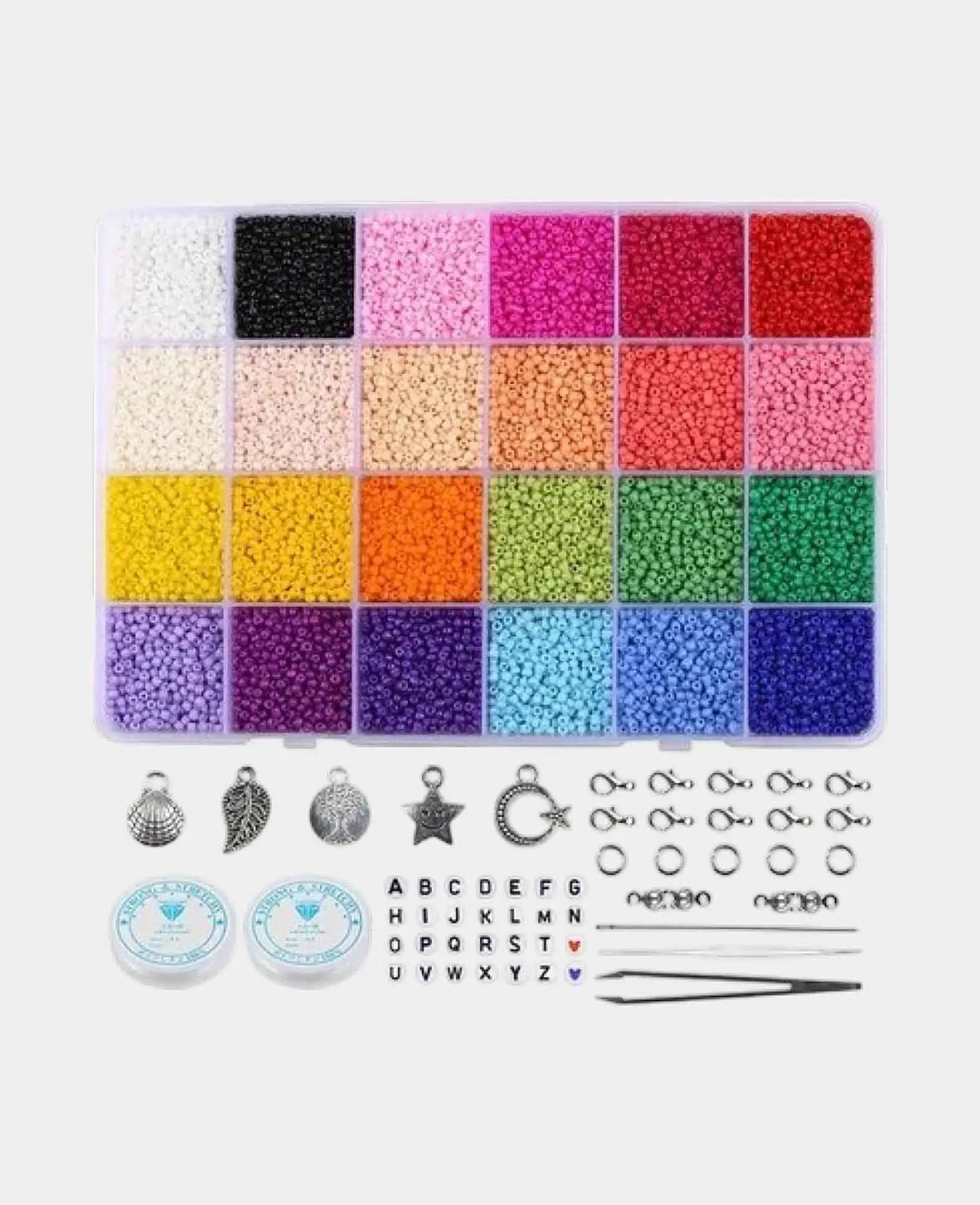 Perlen Schmuck Herstellungs Kit Zwischenperlen Armband / Ketten, 15-tlg.