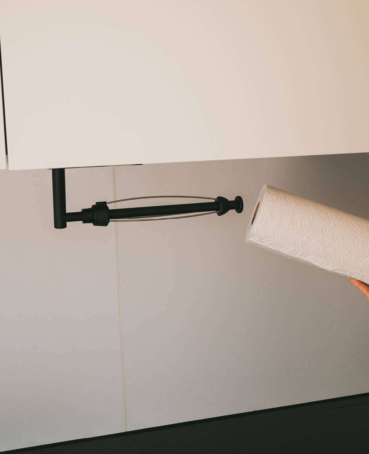 (30cm) Self-Adhesive Kitchen Roll Holder Household Paper Stand