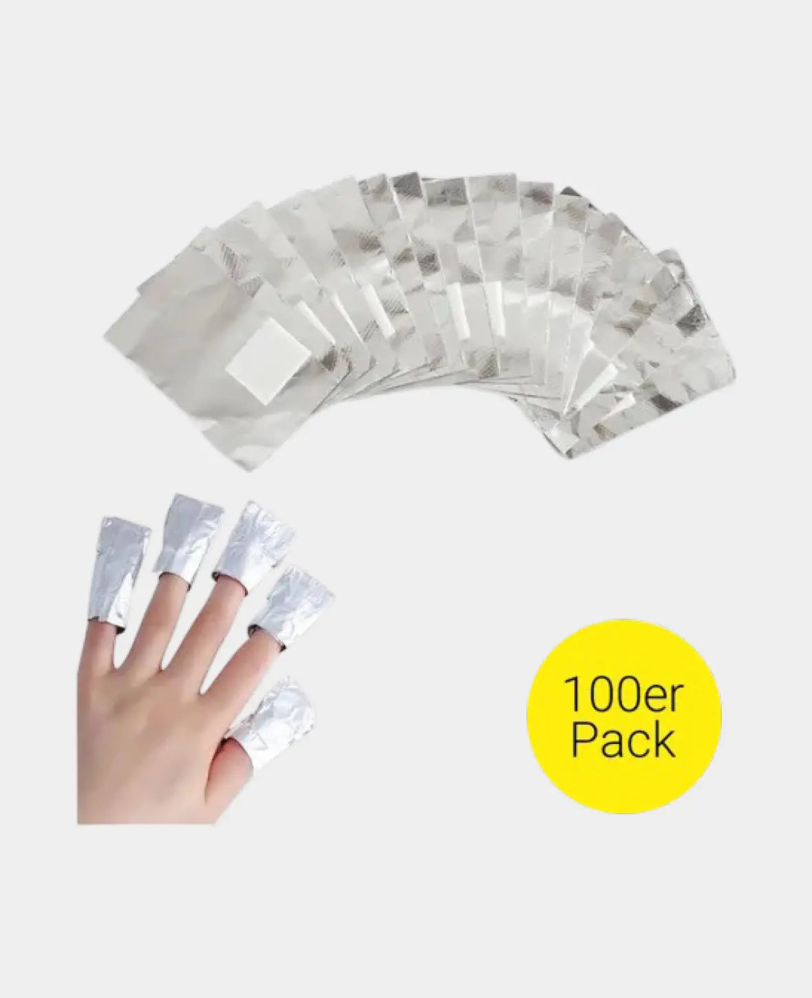 (100 pcs) Nail Polish Remover Soak Off Aluminum Foil Remover Wraps