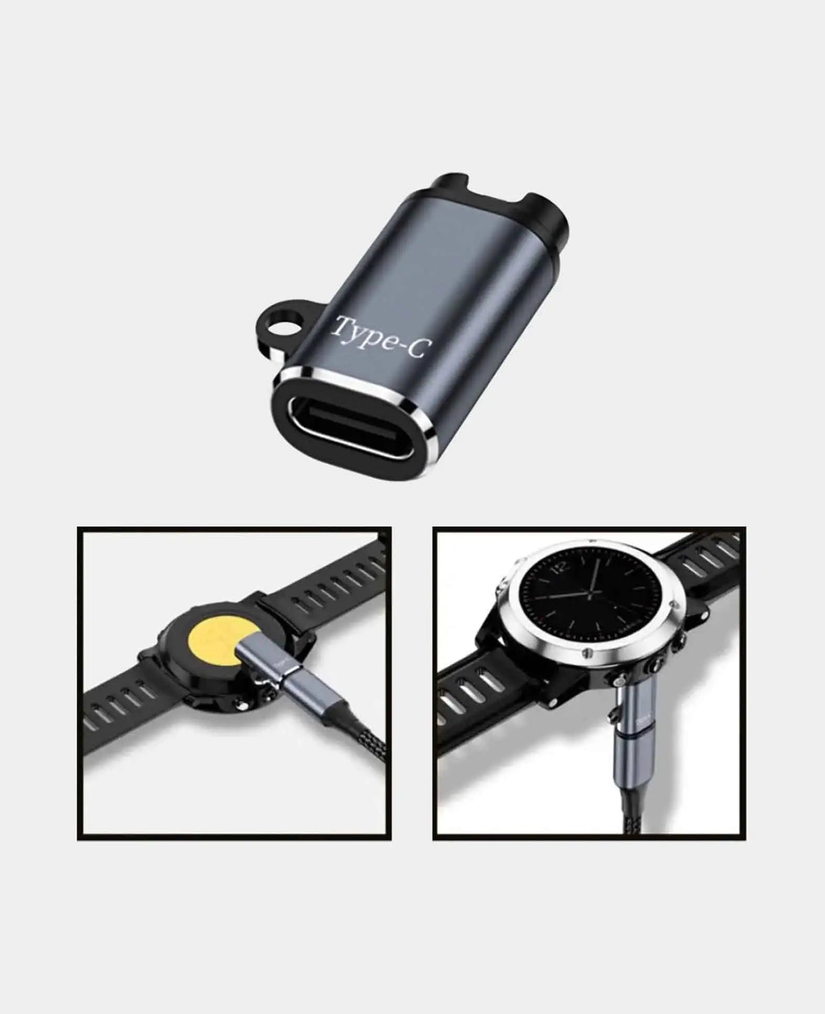 Garmin Smart Watch Charging Port Adapter Converter with USB C Connection