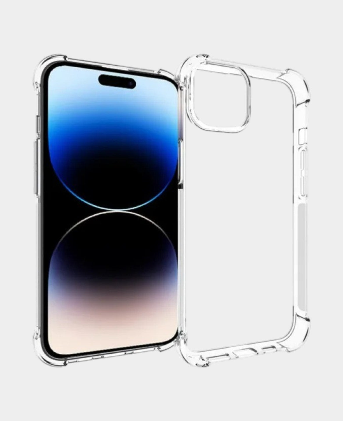 iPhone 15 Rubber Case Slim Design with Air Cushion Drop Protection - Tr