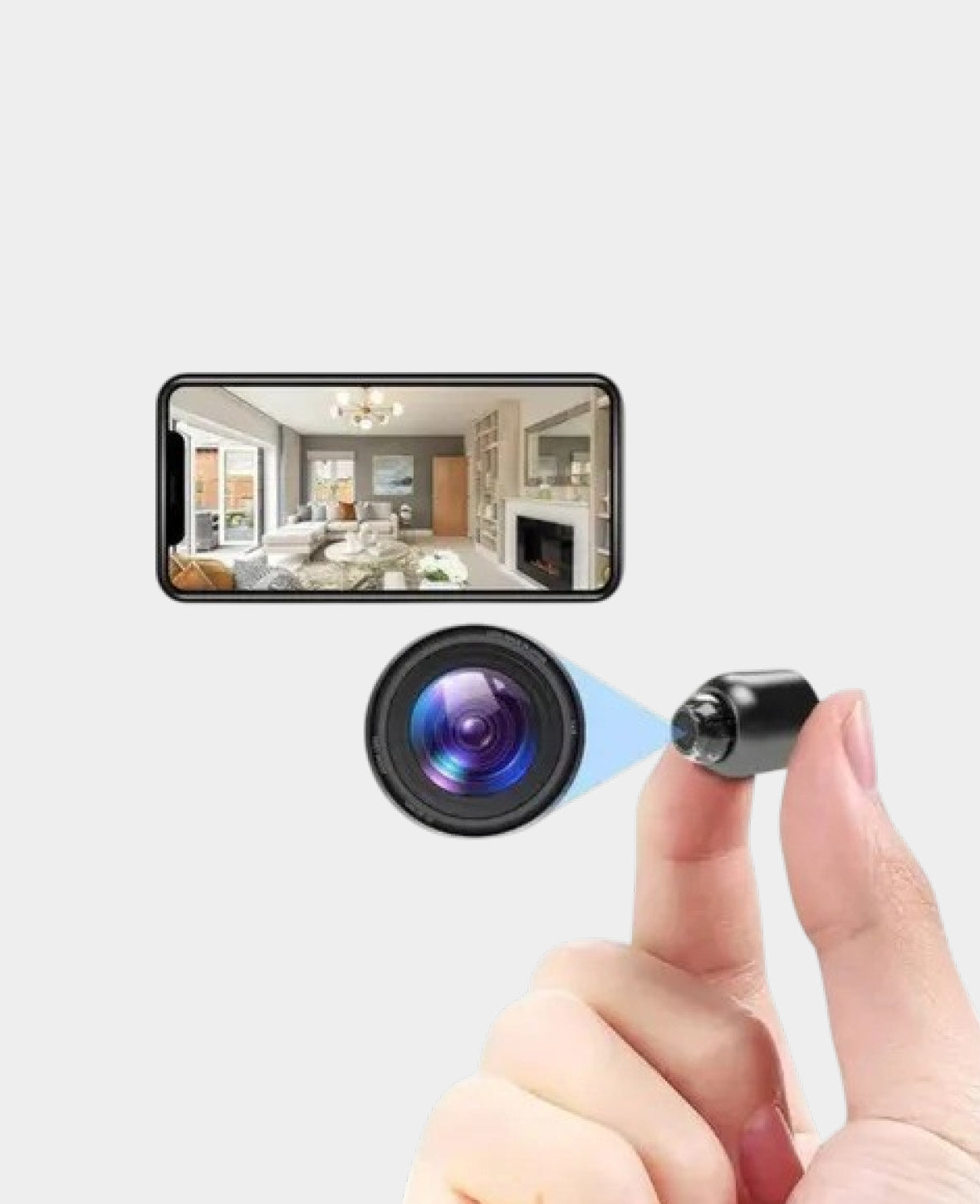 Mini WiFi IP Kamera FullHD 1080p Infrarot Nachtsichtfunktion mit