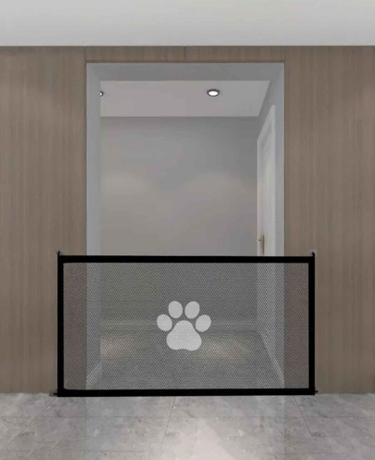 Nylon Hunde Schutzgitter Netz Tür / Treppen Barriere - Schwarz,78x180cm