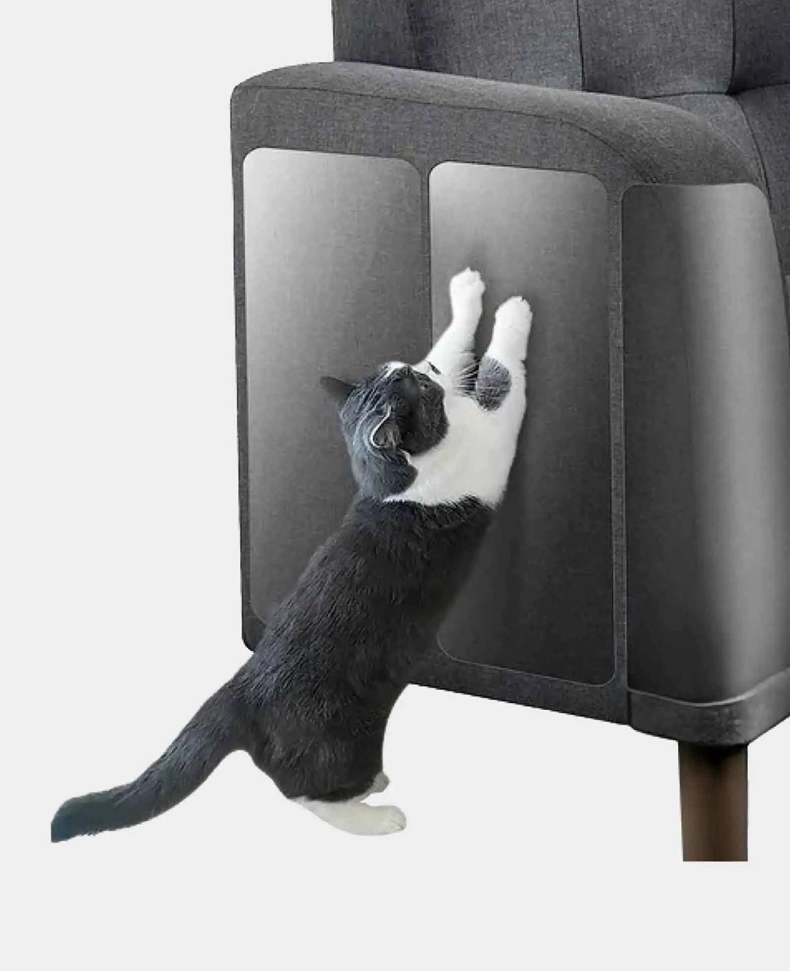Selbstklebender Katzenkratzschutz – Transparent, 45x30 cm, 8 Stk.