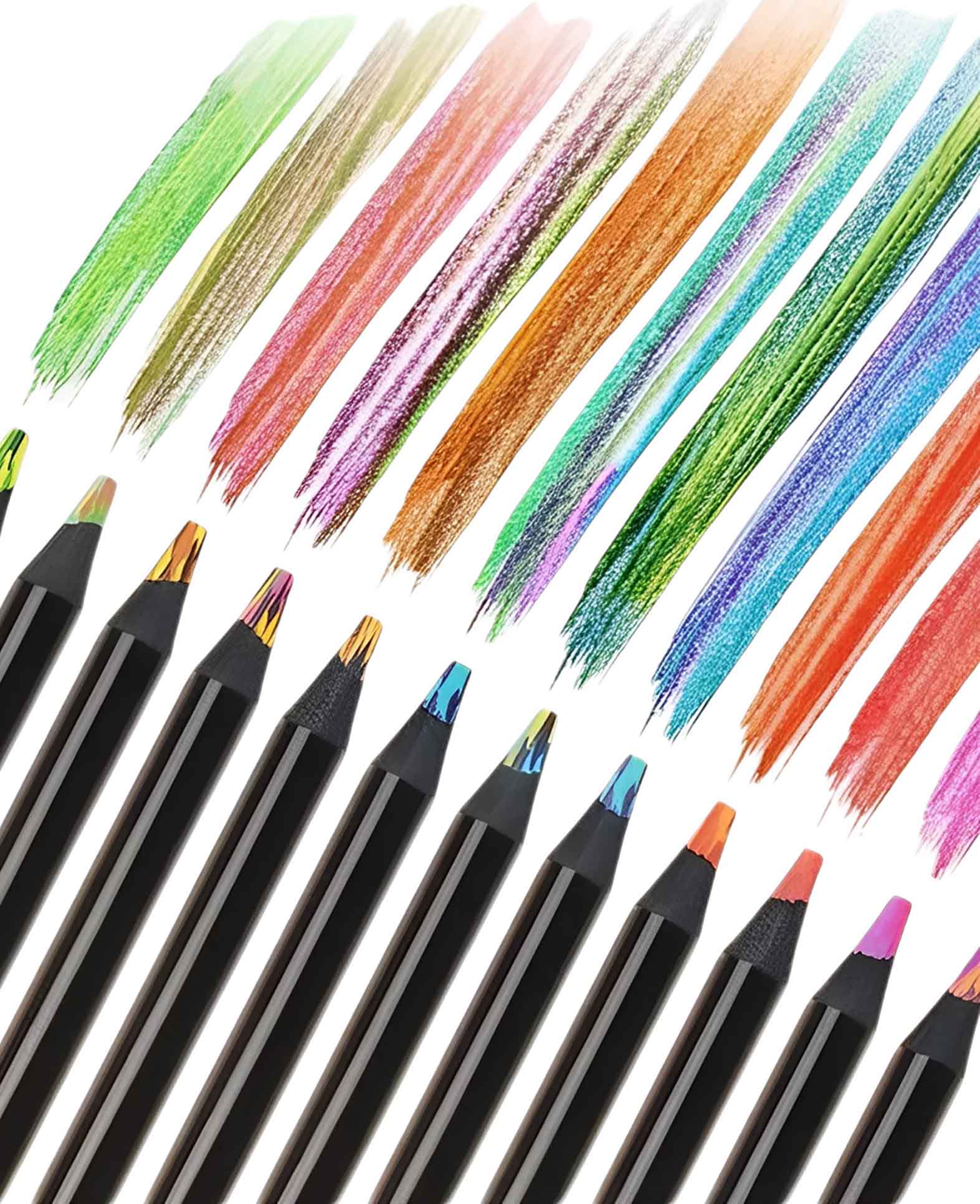 Wooden Kids Colored Pencils Sketch Gradient Color Pencils, 17.5cm, 12 pcs.
