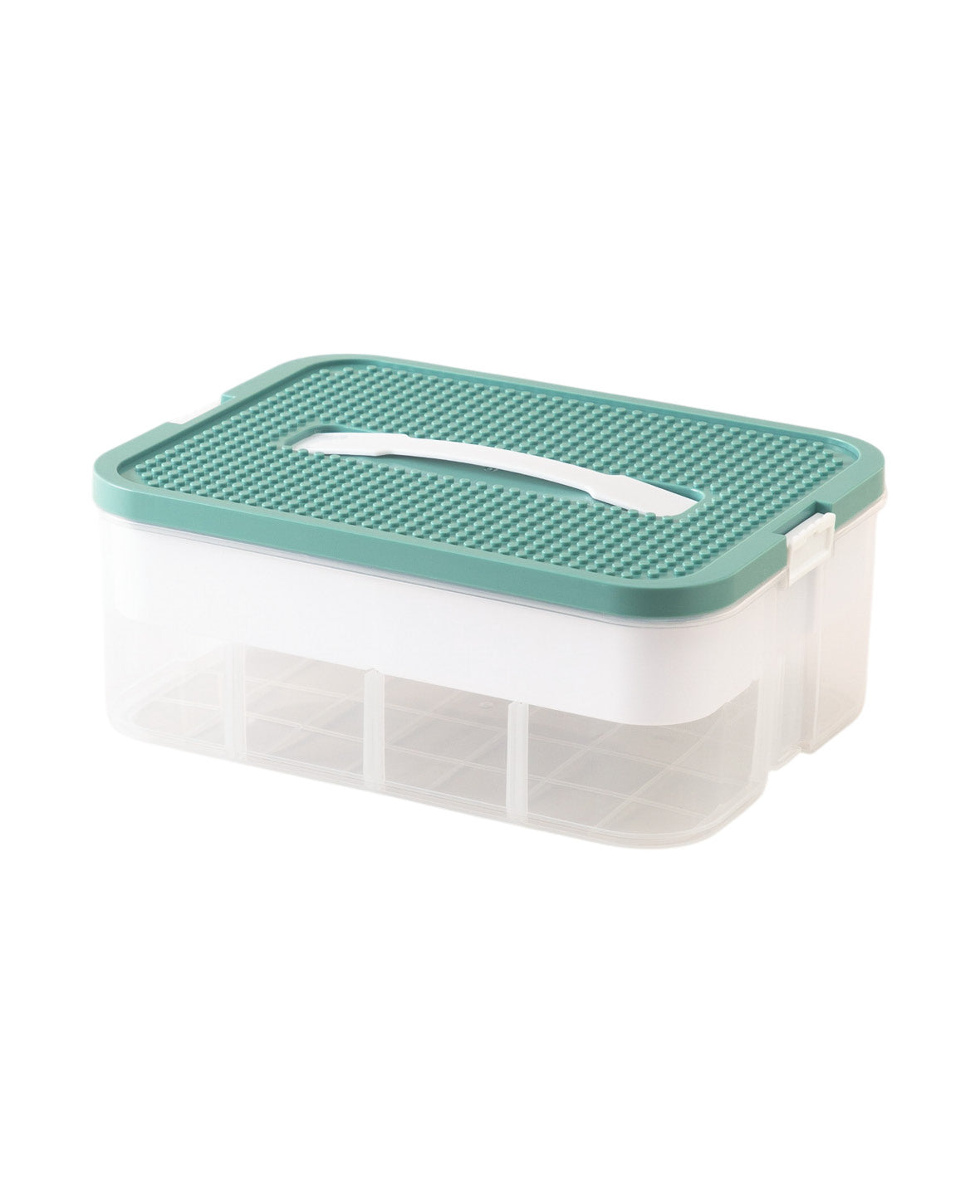 Stapelbare Aufbewahrungs Box mit Deckel - Transparent, 300x225mm
