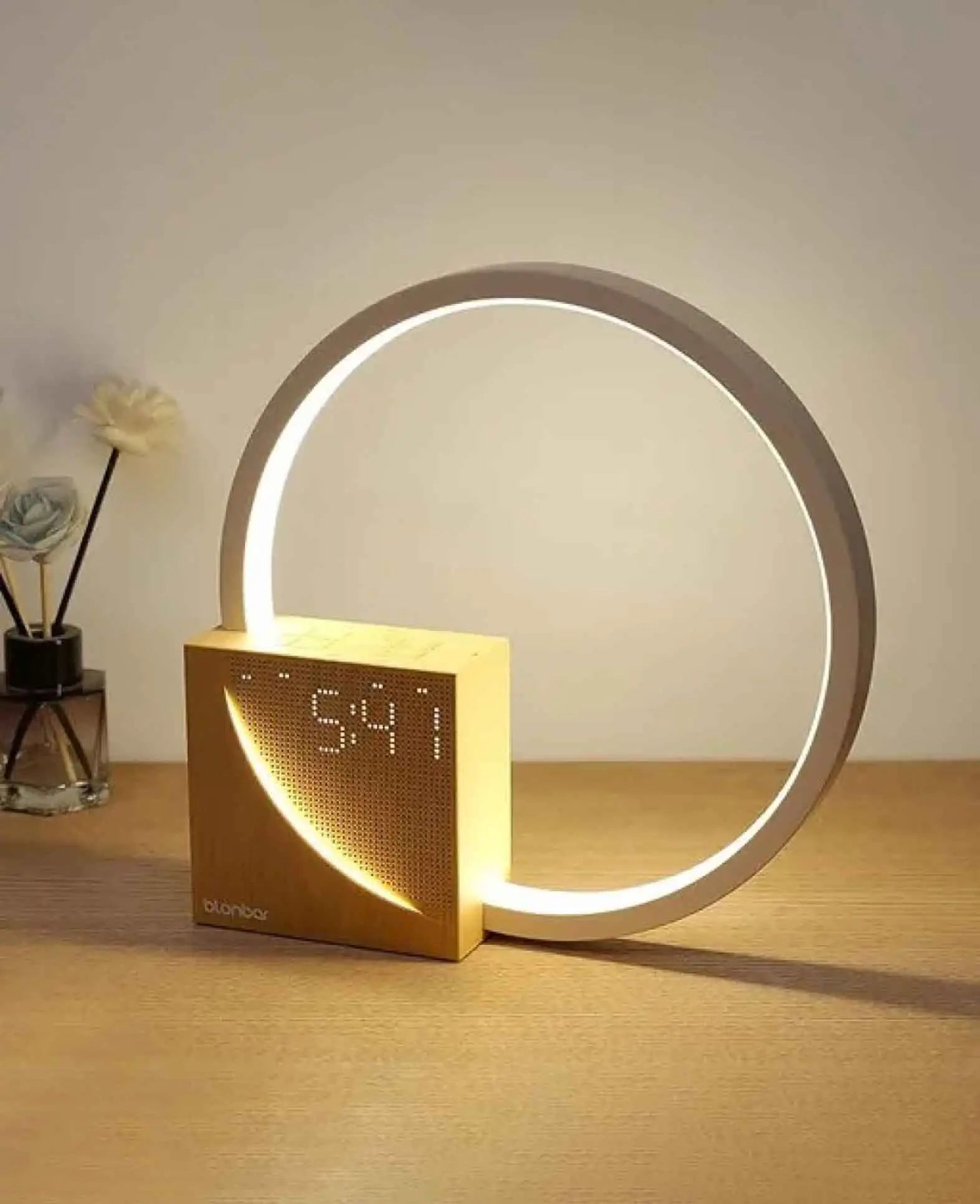 Wake Up Licht USB Wecker Dimmbares Touch Control Nachtlicht, Ø23cm