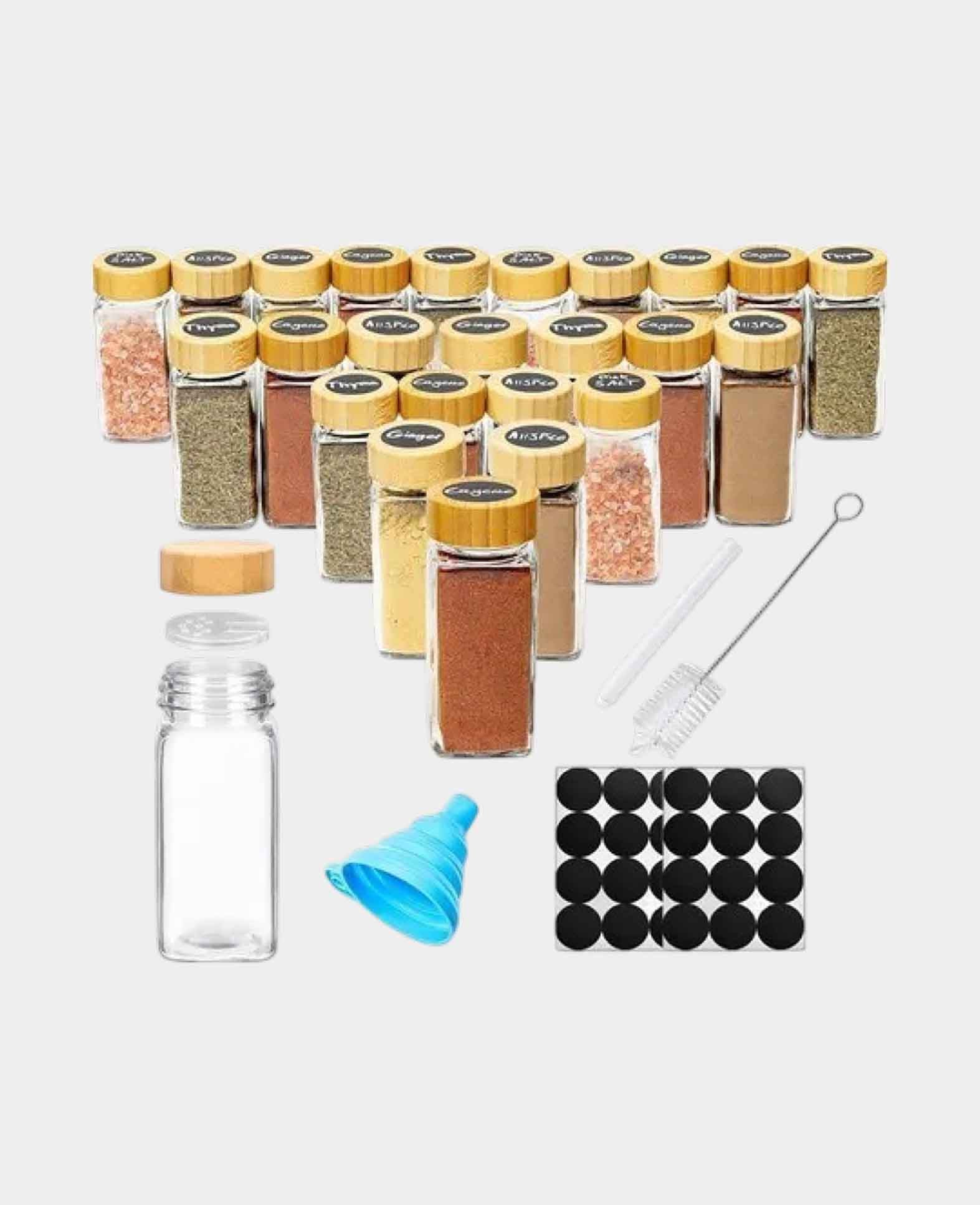 (51-piece set) 120ml Spice Jar Reusable Spice Shaker