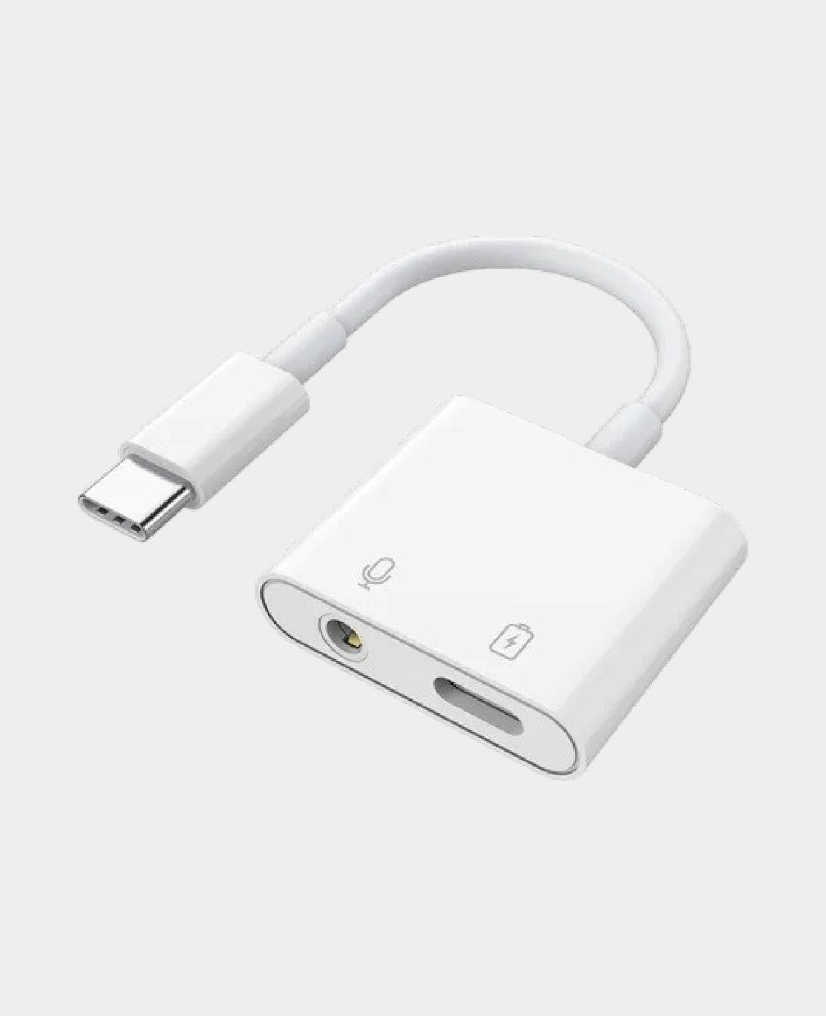 USB C auf 3.5mm+USB C Audio Musik Kopfhörer Ladeadapter