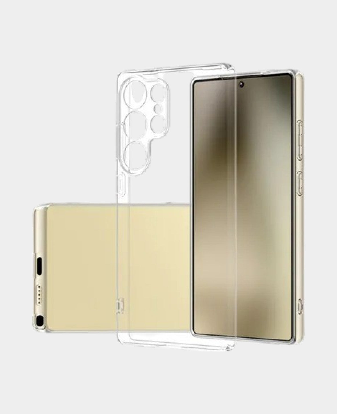 Coque de protection transparente en caoutchouc Samsung Galaxy S25 Ultra