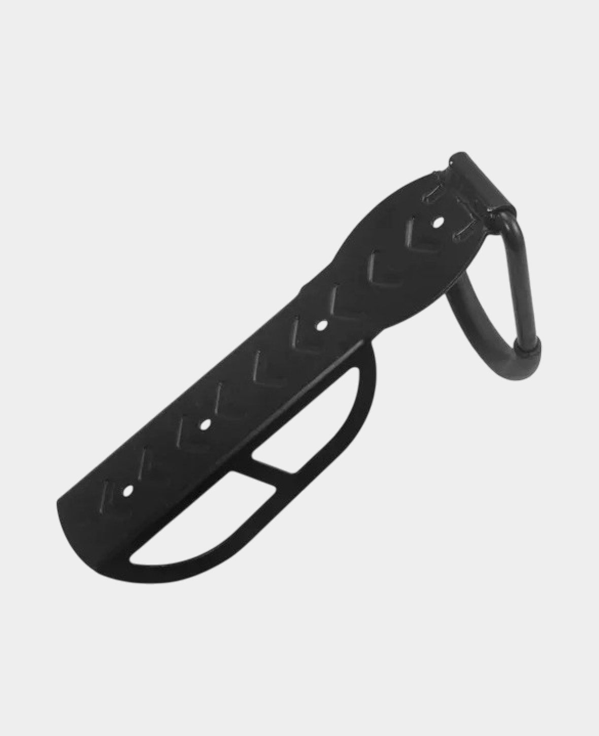 Metal Bicycle Wall Mount, Gravel Bike Front Wheel Holder - Black
