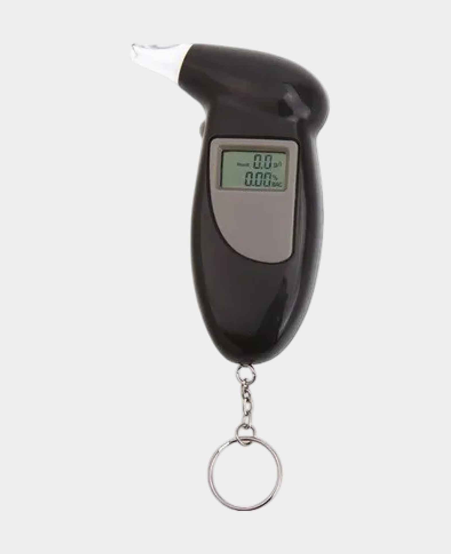 Digitaler LCD Alkohol Tester Atemalkohol Promille Messgerät inkl. 5 Mu