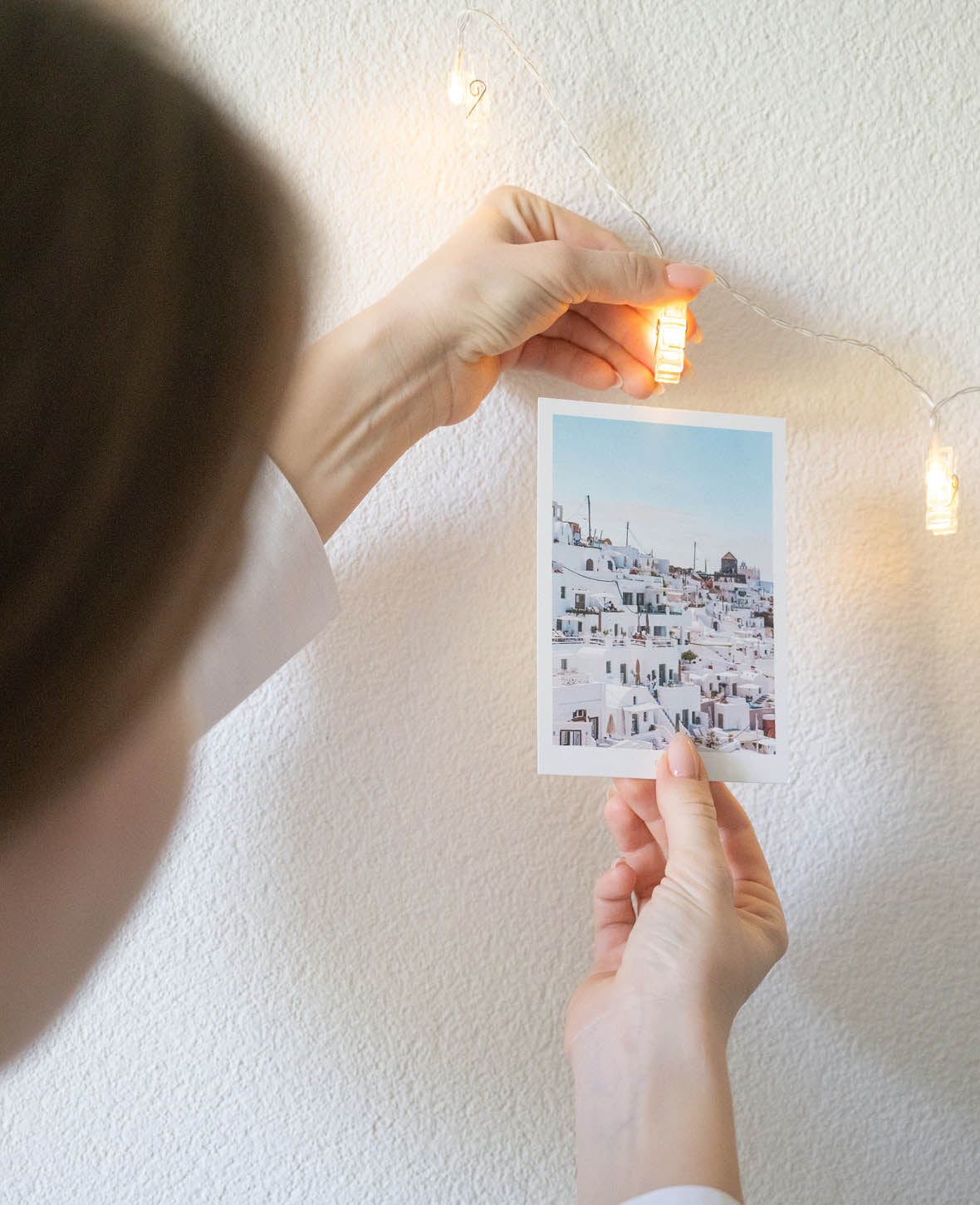 LED Lichterkette mit Foto Clips / Klammern - Warmweiss, 5 m