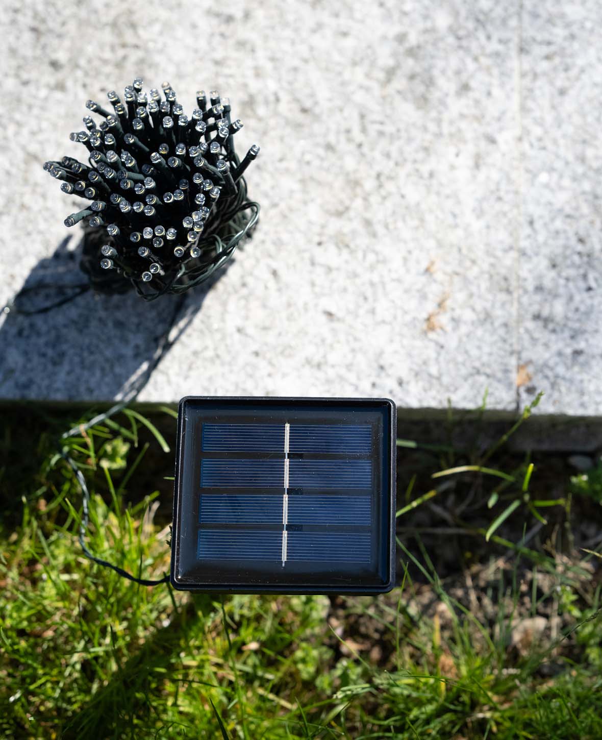 LED Deko Solar Lichterkette Outdoor Beleuchtung IP65 - Warmweiss, 22 m