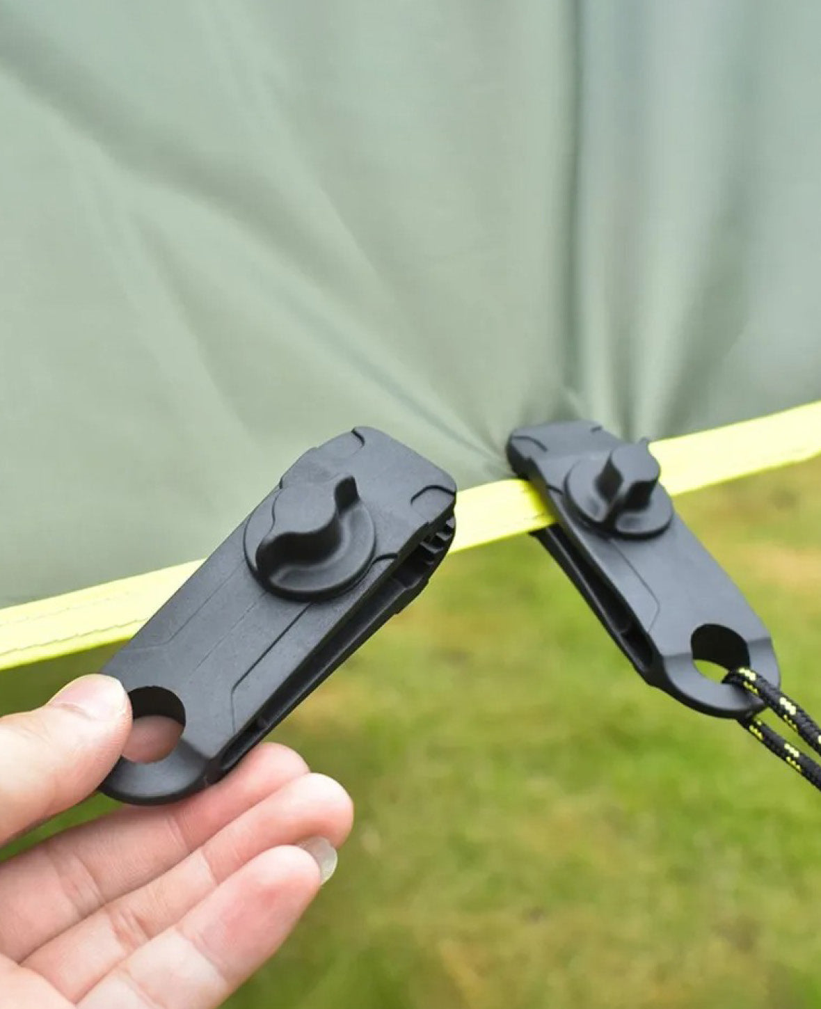 (5er Set) Outdoor Zelt Planen Klammer Halterung Un
