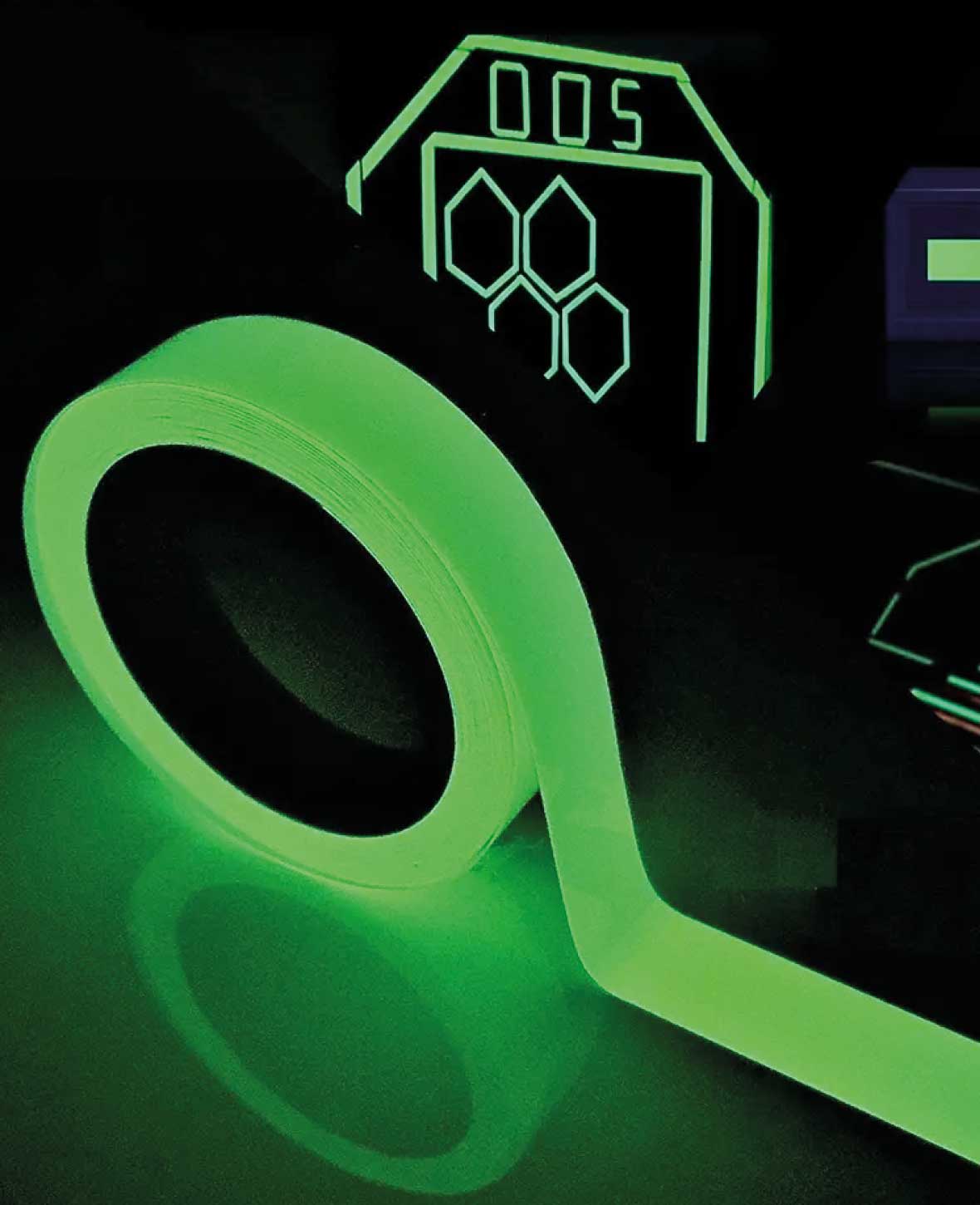 (15mmx10m) Leuchtendes Klebeband Fluoreszierendes Markierband Treppe /