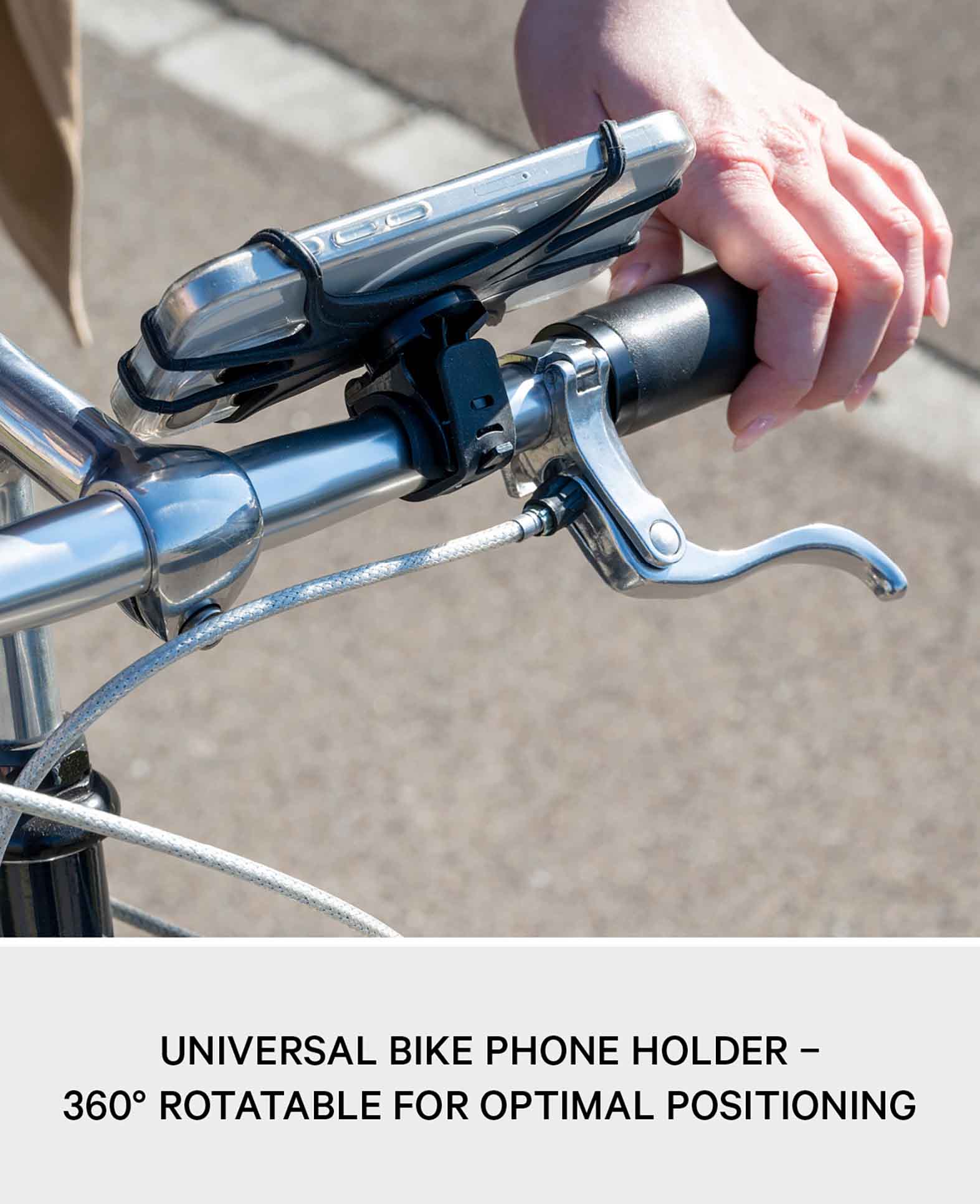 Universal Fahrrad Bike Velo Silikon Halterung 360° Drehbar Handy / Sma