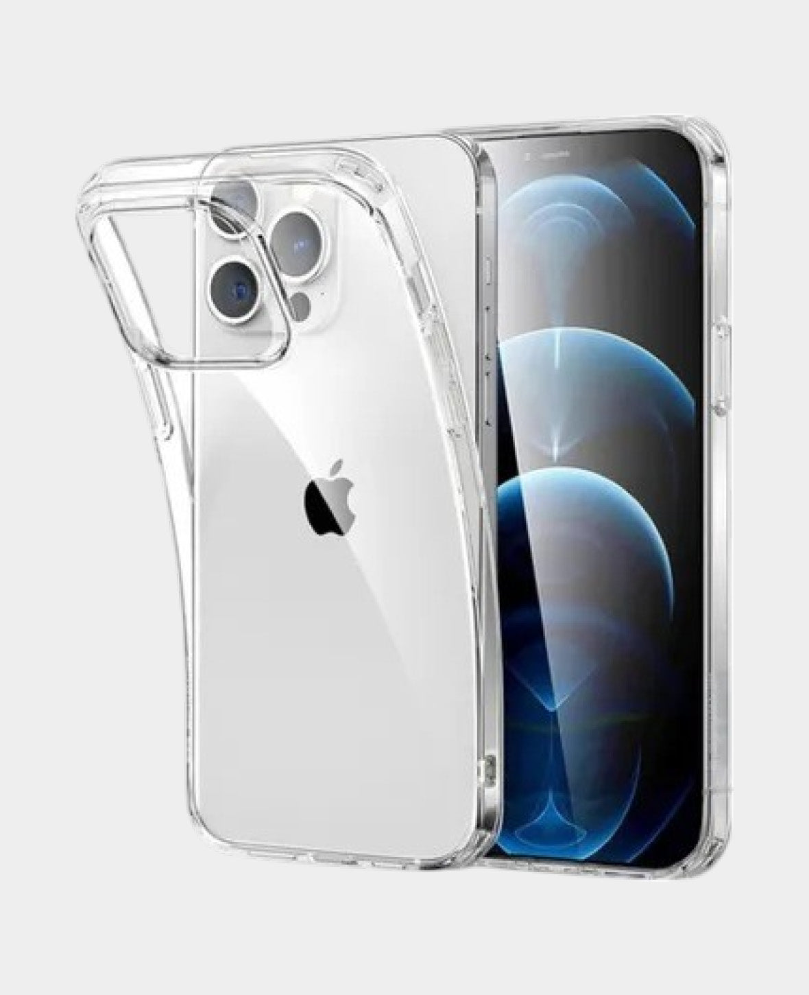 iPhone 12 / iPhone 12 Pro Rubber Case Slim Design 1.0 mm - Clear