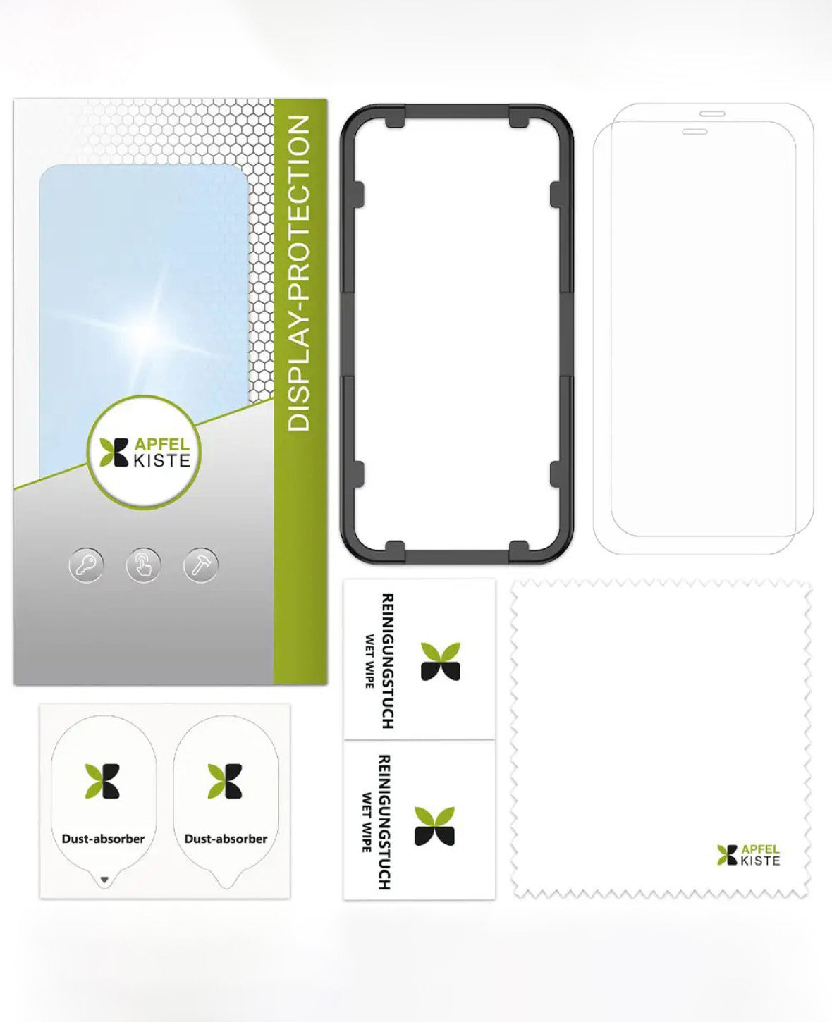 Apfelkiste - (2er Set) iPhone 12 Pro Max Panzer Glas Display + Montage
