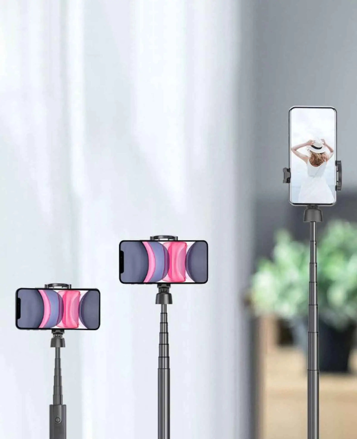 (130cm) 360° Grad Selfie Stick Tripod Dreibein Stativ Halterung mit Bl