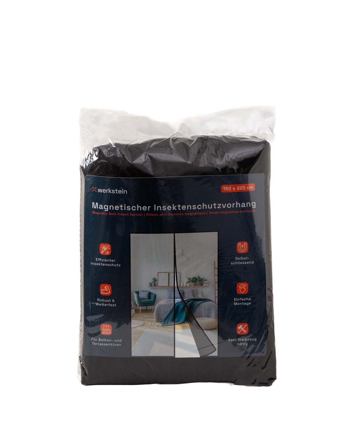 (150x220cm) Magnetic Door Insect Screen Fly Curtain Mosquito Net