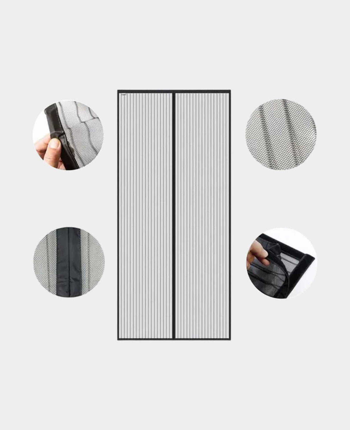(90x220cm) Magnetic Screen Door Insect Screen Fly Curtain Mosquito Net