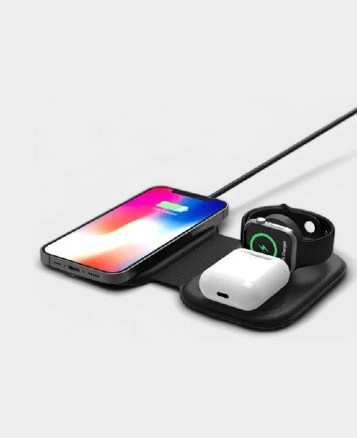 (15W) 3-in-1 Foldable Multifunction MagSafe Qi Wireless Charging Pad for iPhone
