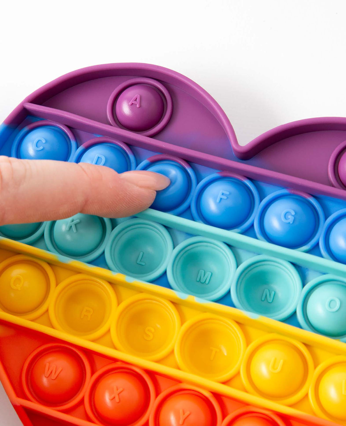 Anti-stress en silicone, Pop It Fidget Games, coloré, 35 pièces