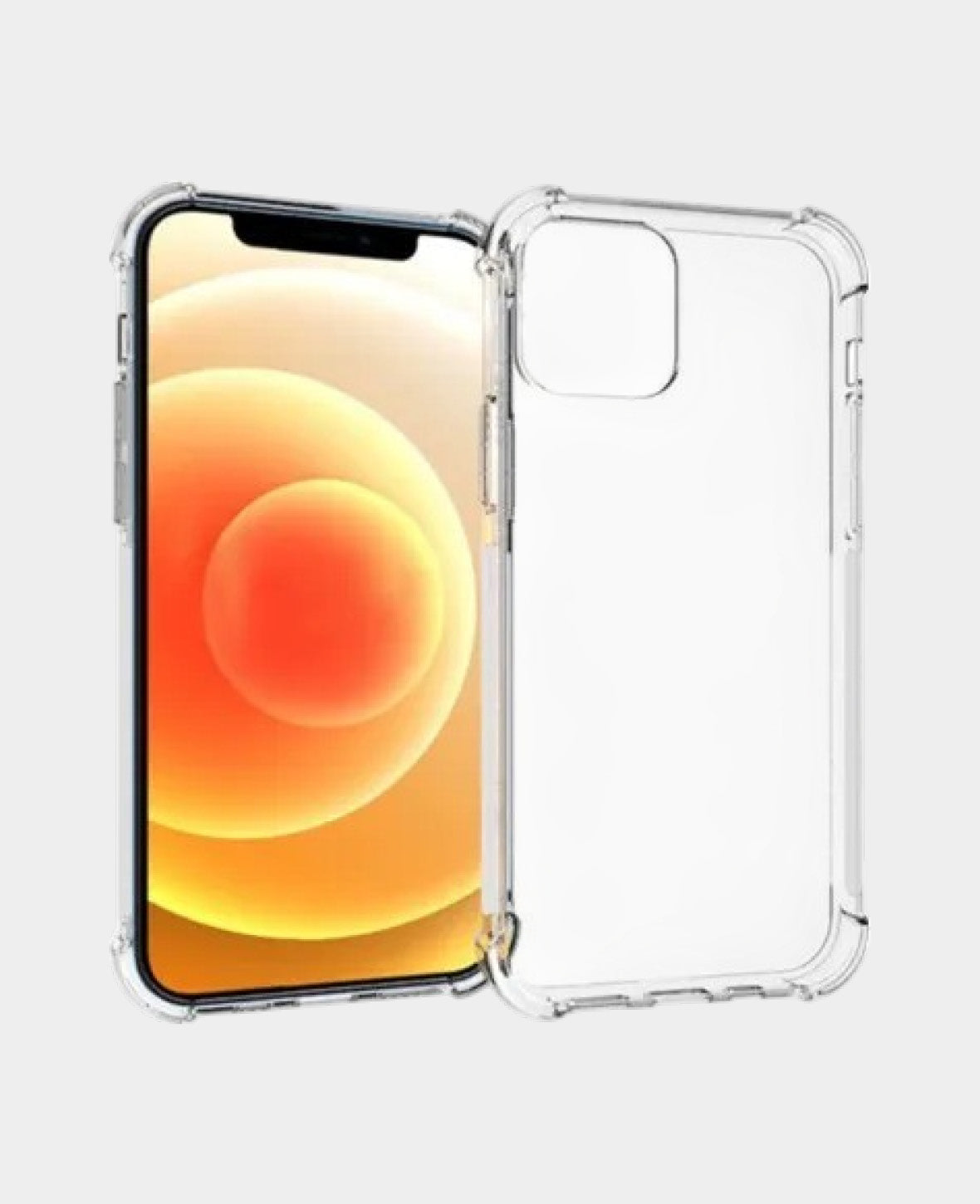 iPhone 13 Rubber Case Air Cushion Drop Protection - Transparent