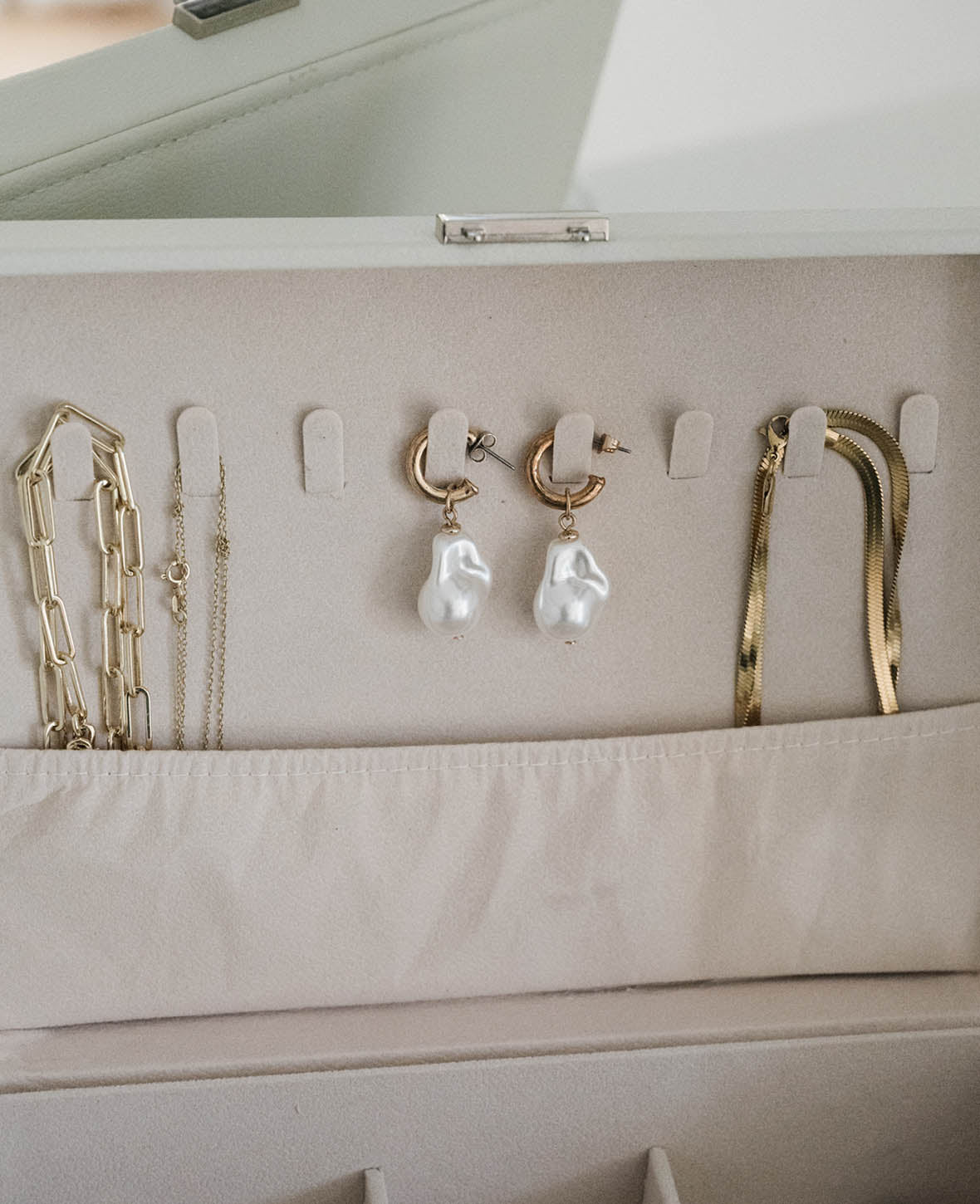 Boîte à bijoux en cuir avec serrure Organisateur de rangement pour bague