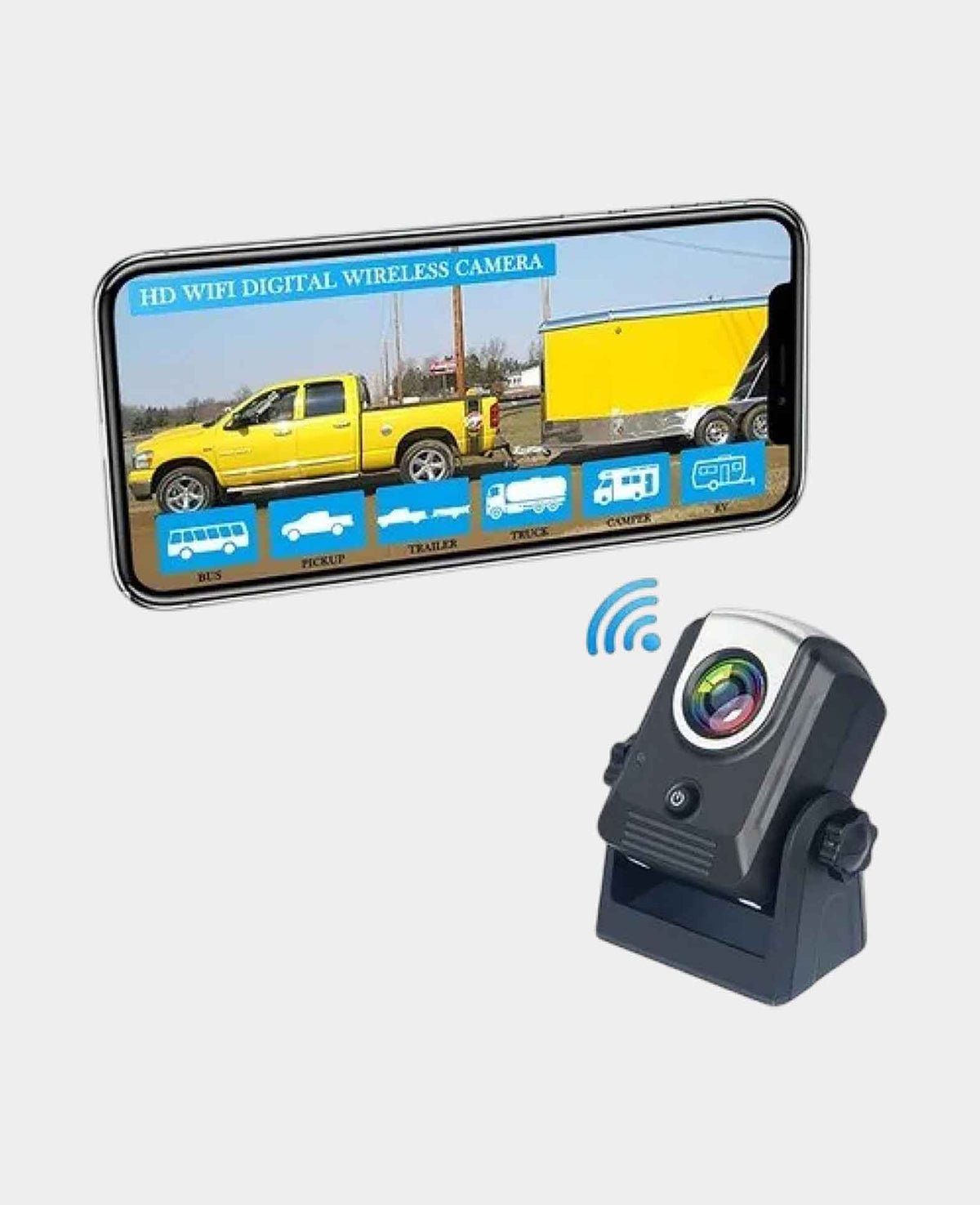 Magnetic 2.4GHz WiFi Wireless Car Reversing Camera with Night Vision Function